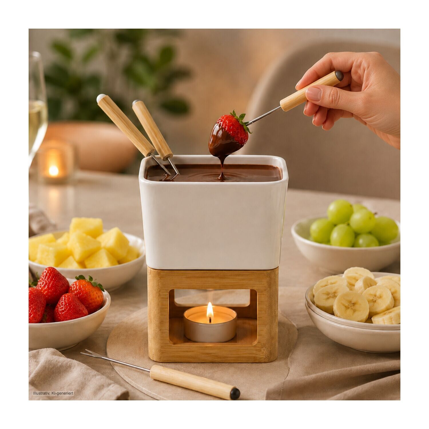 Geschenkset Schokofondue im Beutel-146