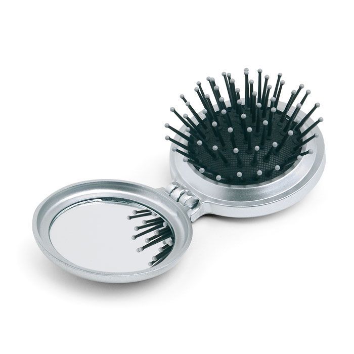 Haarbürste mit Spiegel B BEAUTY - silber-367