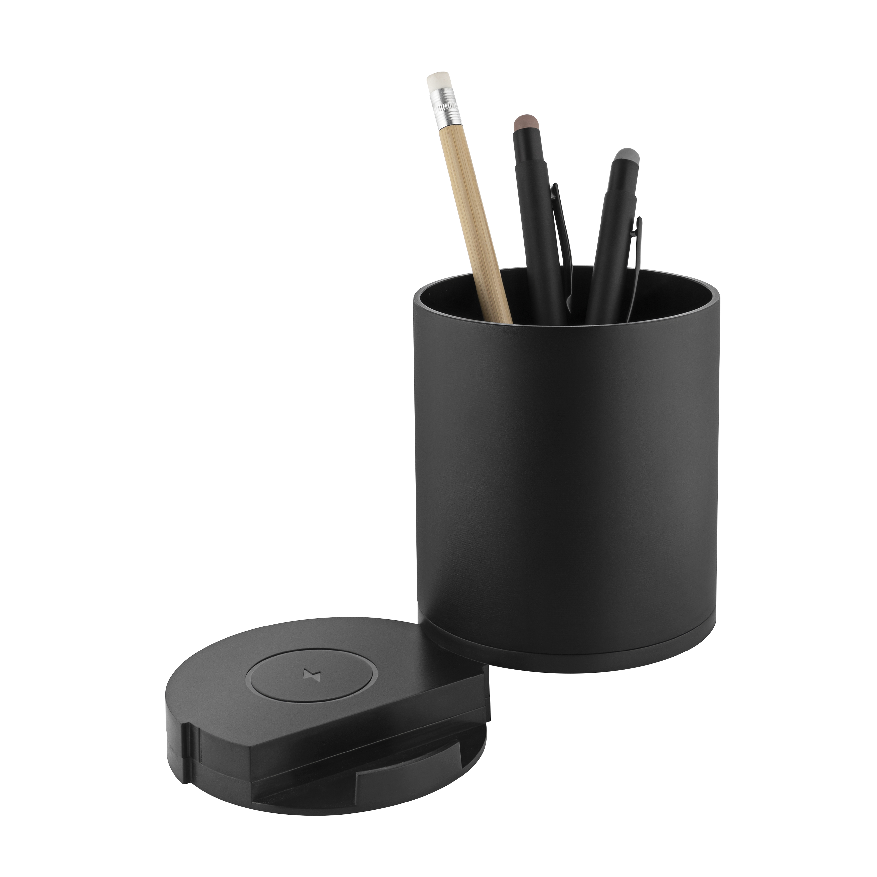 Metmaxx® Stifteköcher "FutureChargeDeskHub" - schwarz-858