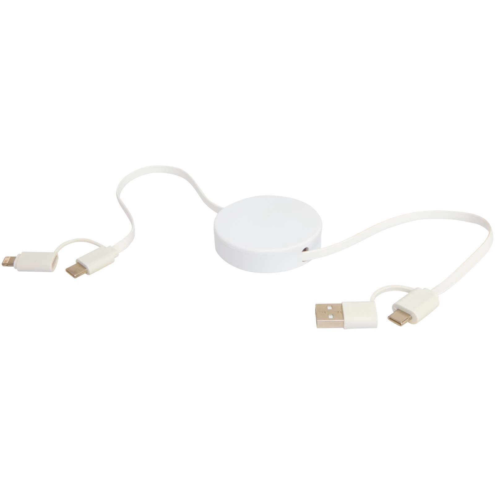 Citala 90 cm 5-in-1 Kabel aus recyceltem Kunststoff für Datenübertragung und 40W Schnellladung - weiss-822