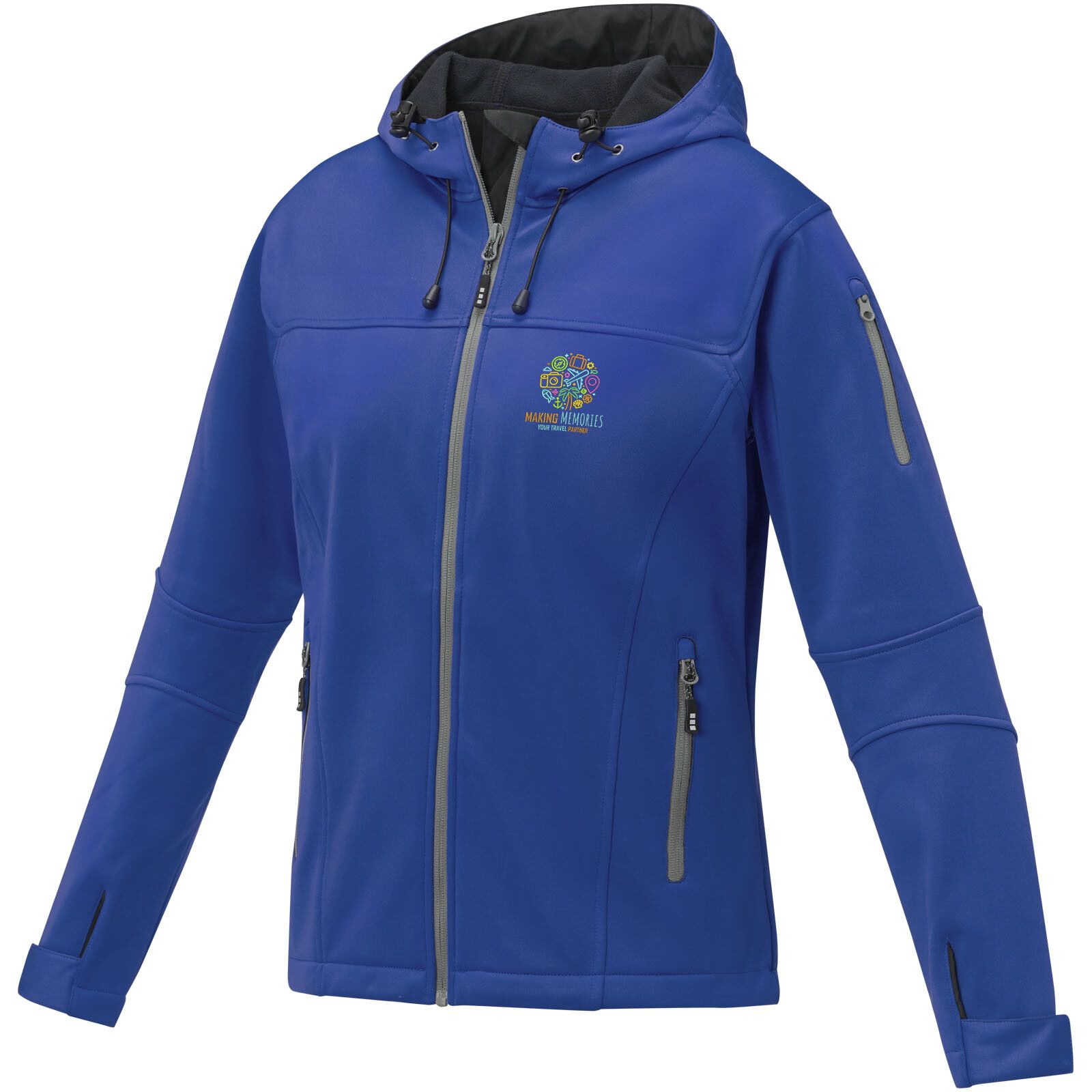 Match Softshelljacke für Damen - blau - M-476