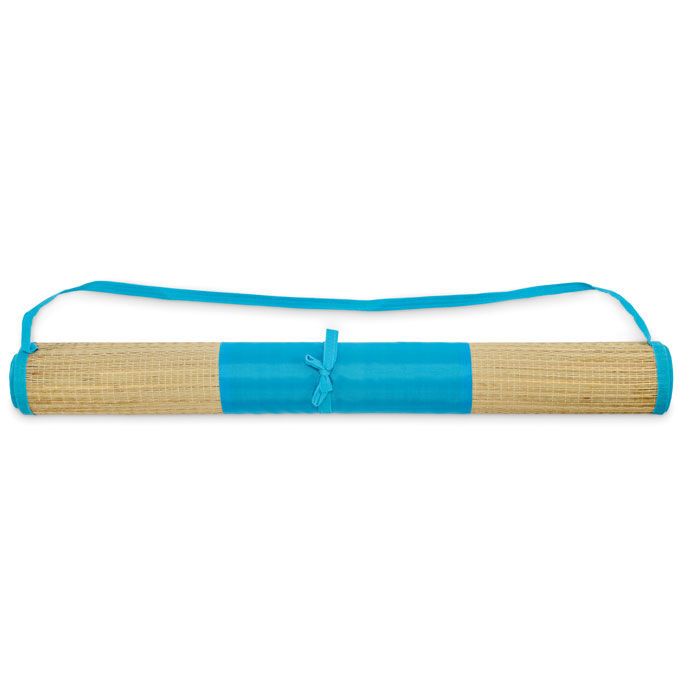 Strandmatte aus Stroh RAFIA - türkis-505