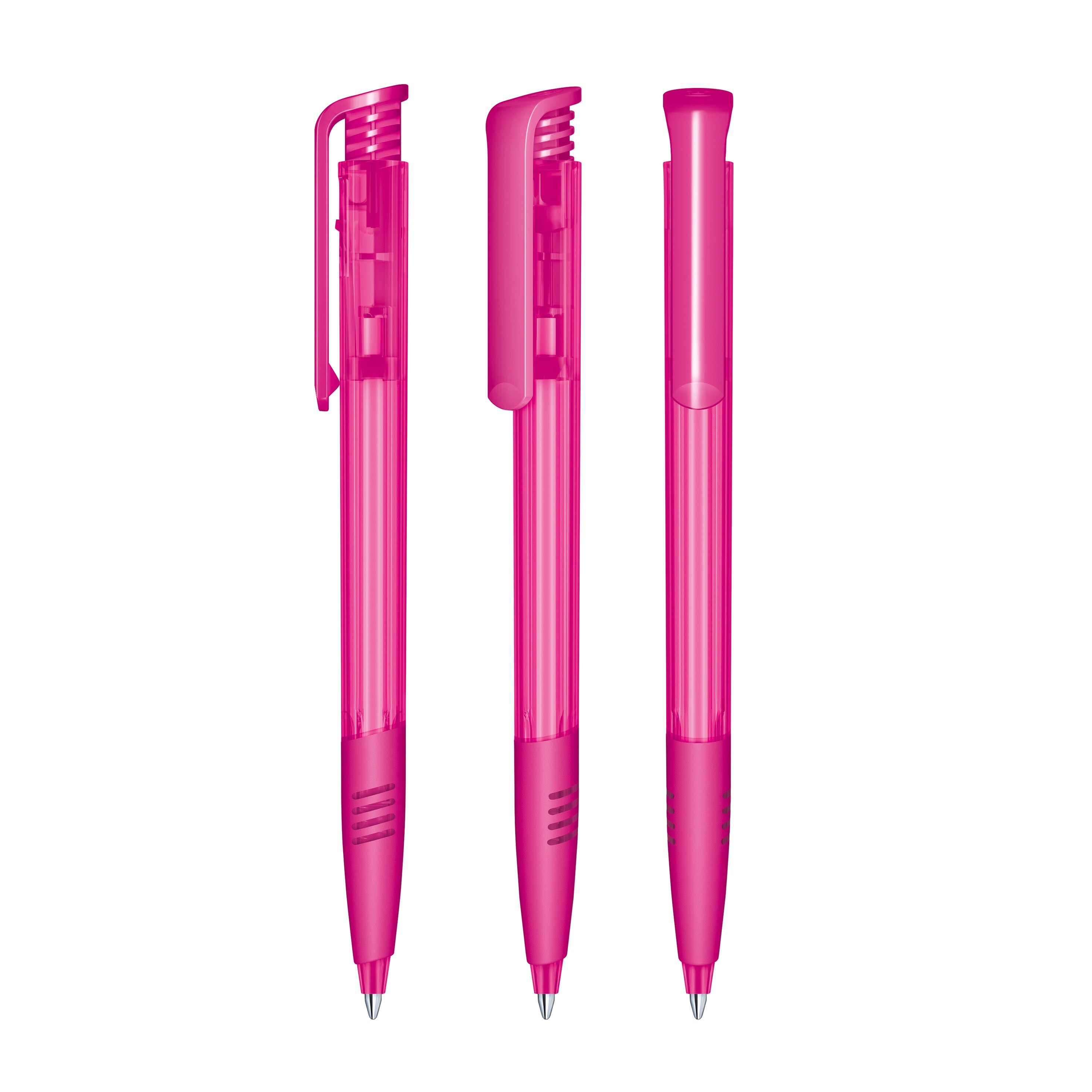 Super Hit Clear SG Druckkugelschreiber - rhodamine red - pink-775