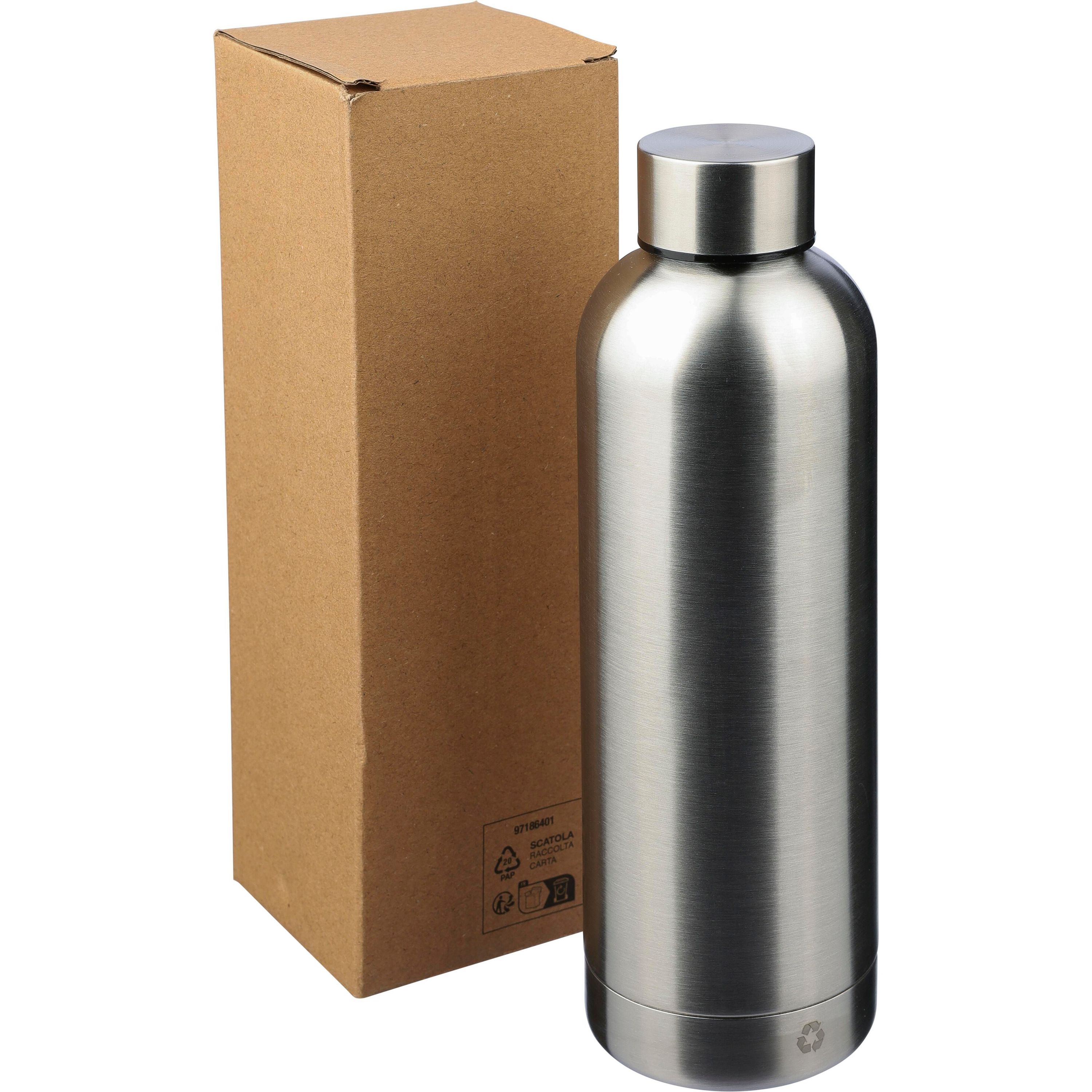 Flasche aus recyceltem Edelstahl Isaiah - marineblau-941