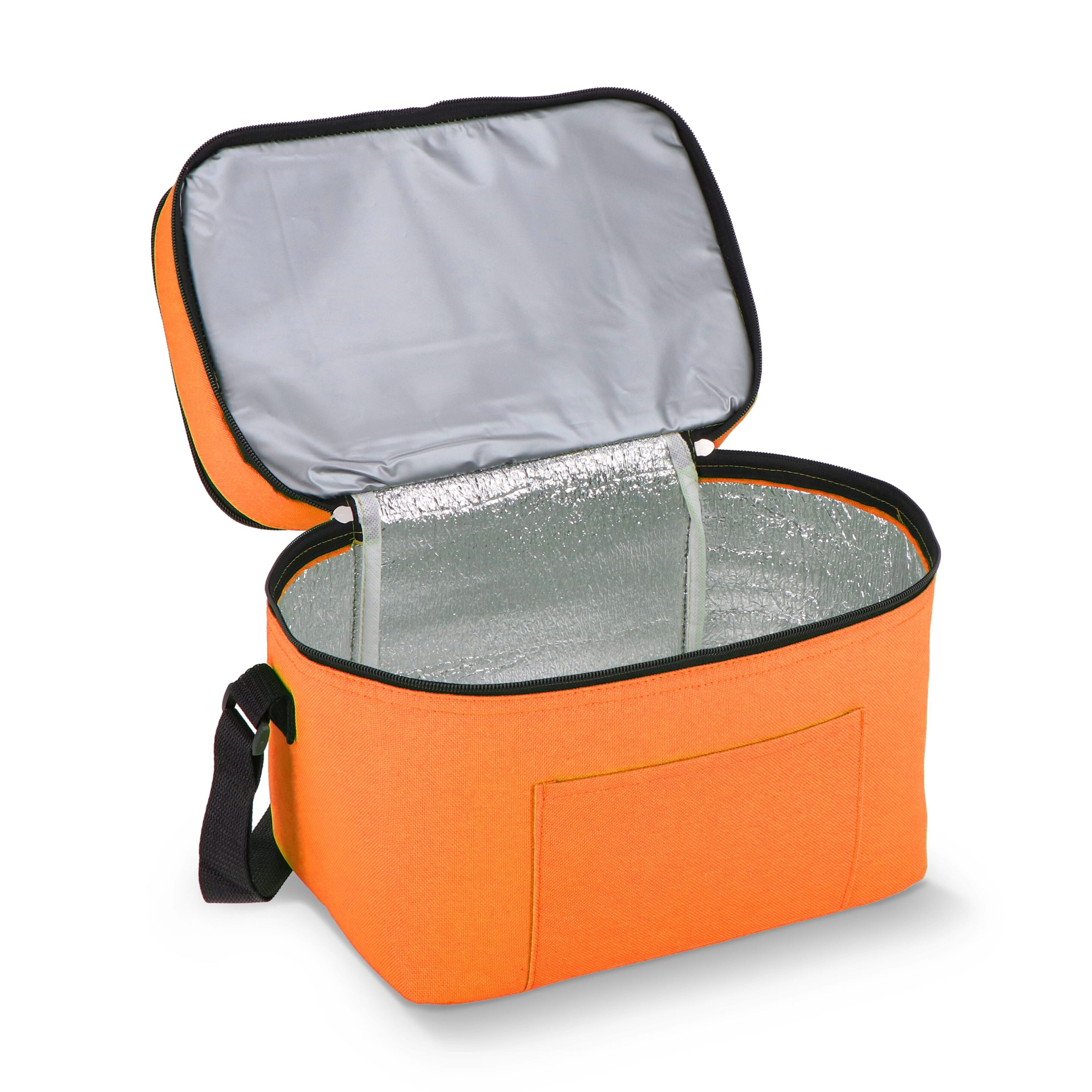 R-PET 600D Doppelfach-Kühltasche 30 x 20 x 25cm 12L - orange-765