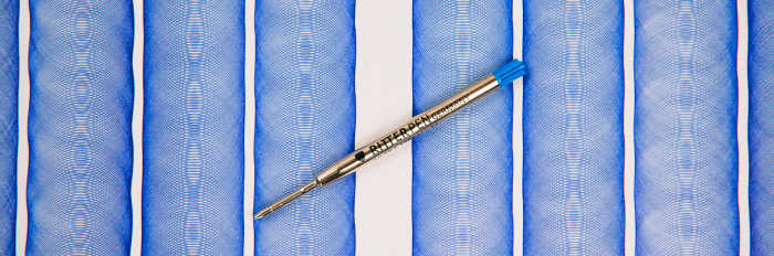 Eine hochwertige Ritter Pen Metallmine ist auf dem Bild zu sehen.