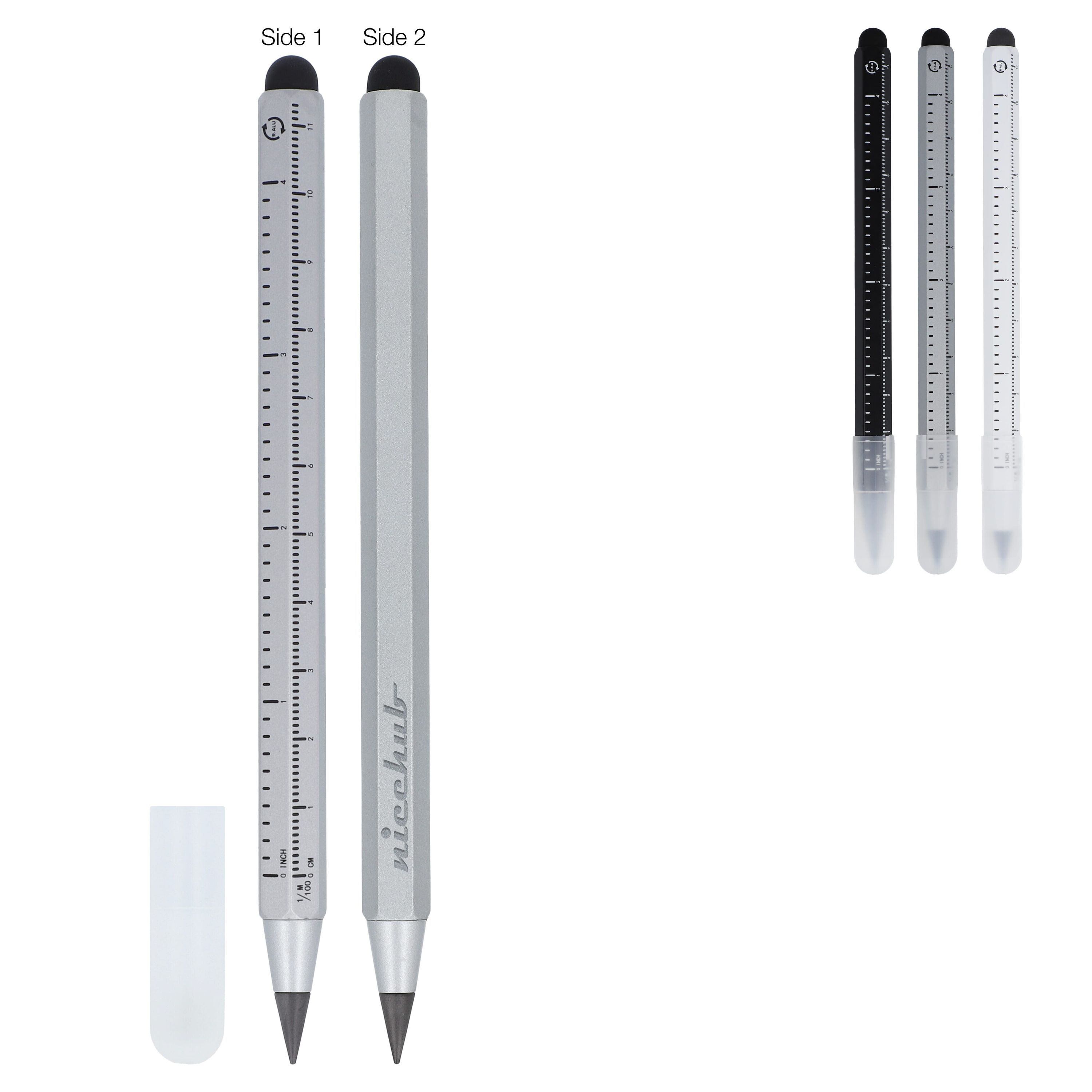 Langlebiger Bleistift & Lineal R-AL - weiss-992
