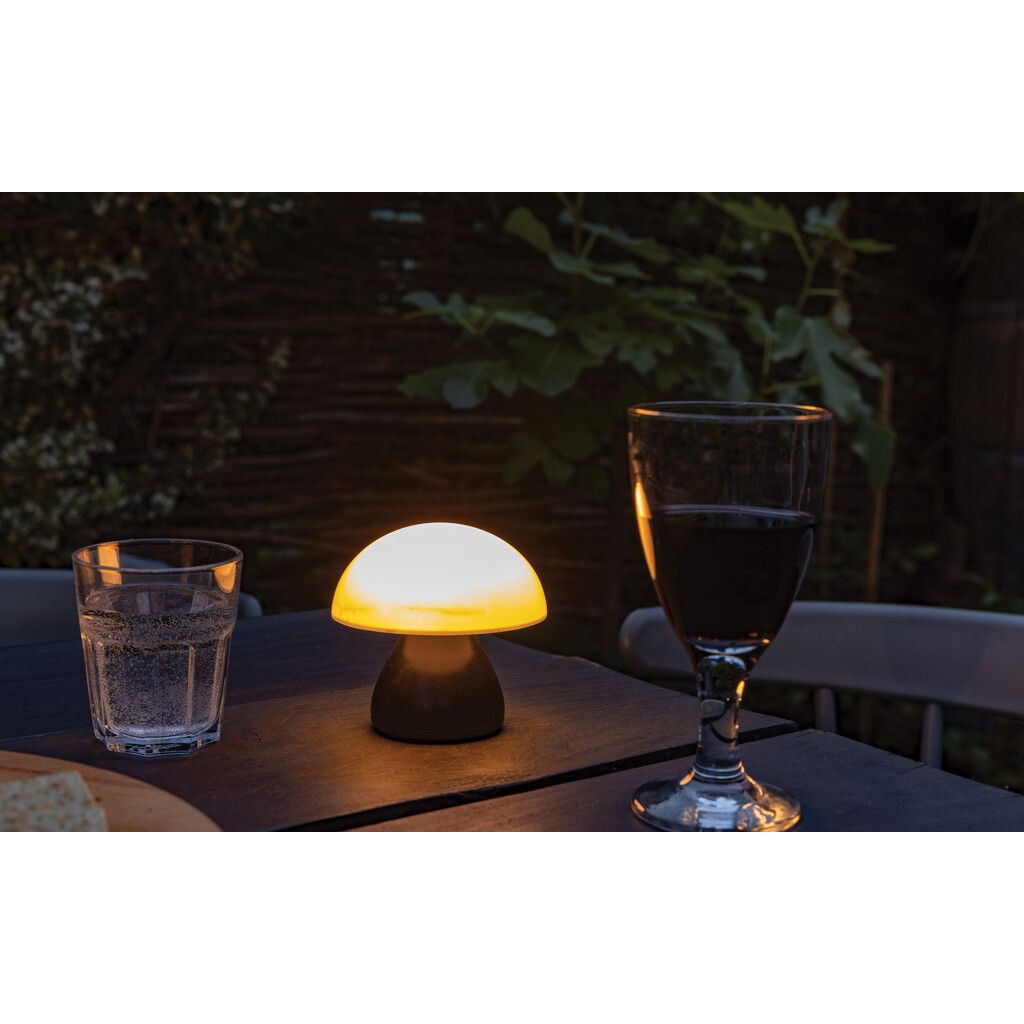 Luming wiederaufladbare USB-Tischlampe aus RCS Kunststoff - schwarz-989