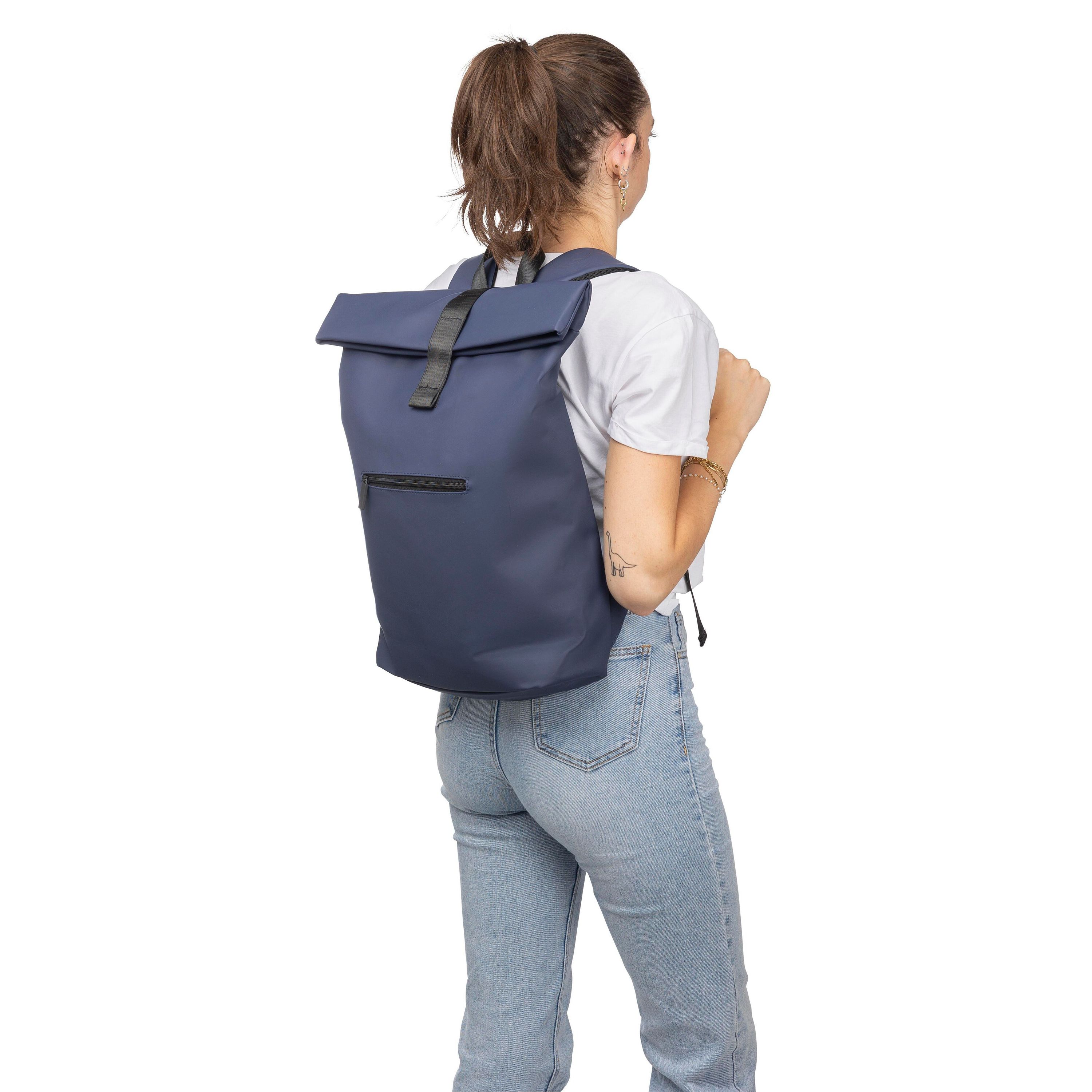 Recycelter PU-Rucksack Naiya - beige-735