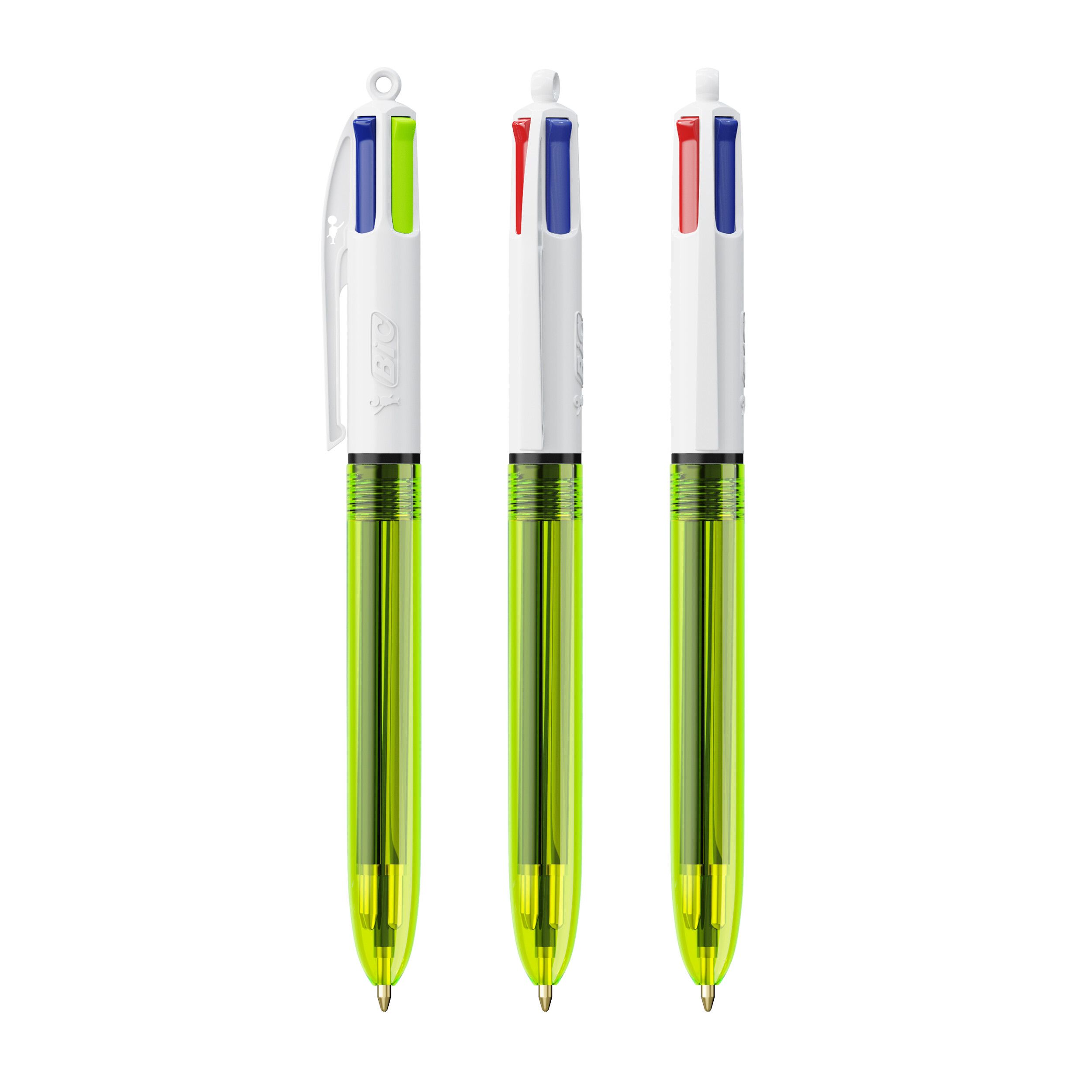 BIC® 4 Colours® Fluo Kugelschreiber - transparentes gelb-774