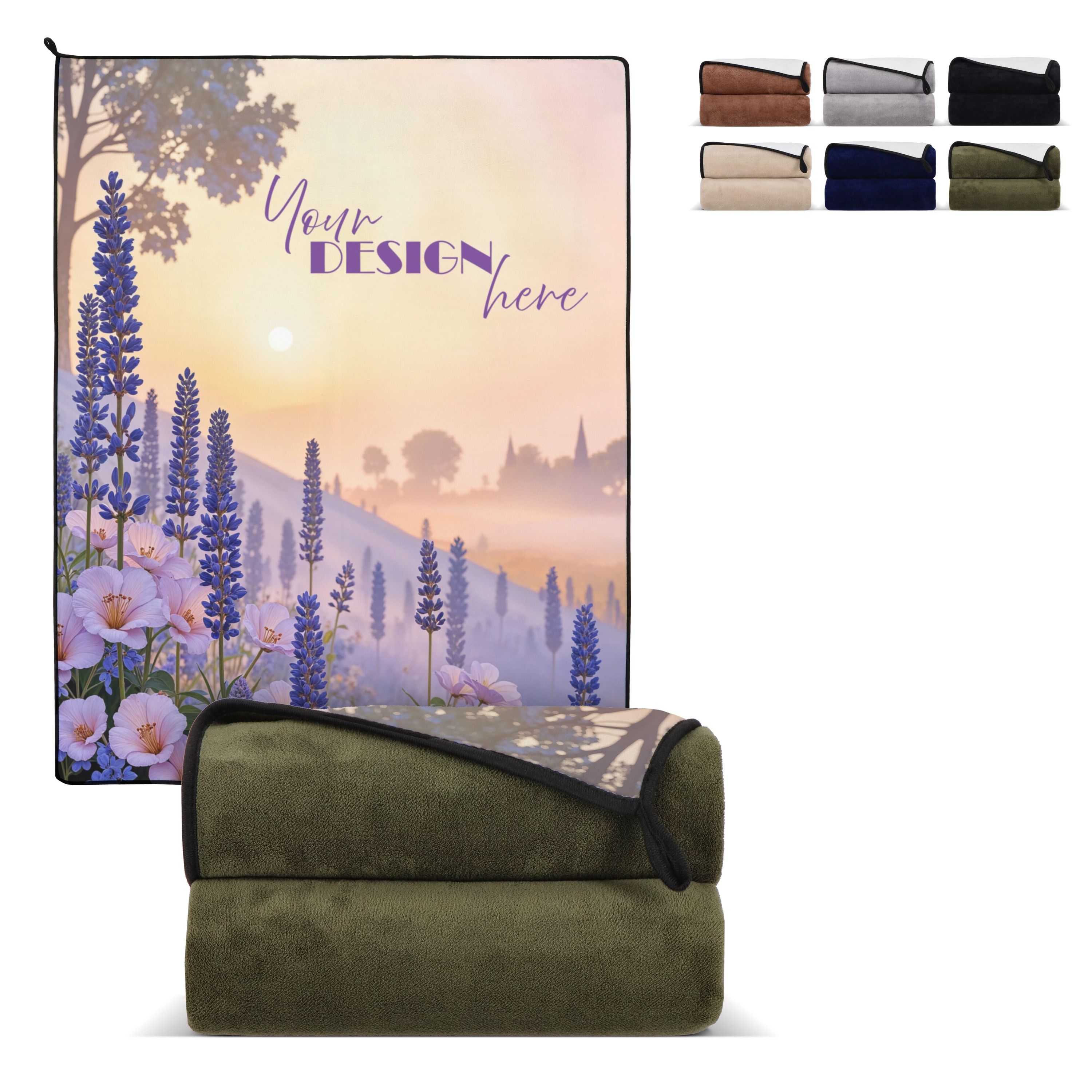 Sublimations-Vliesdecke 120x150 cm - beige-839