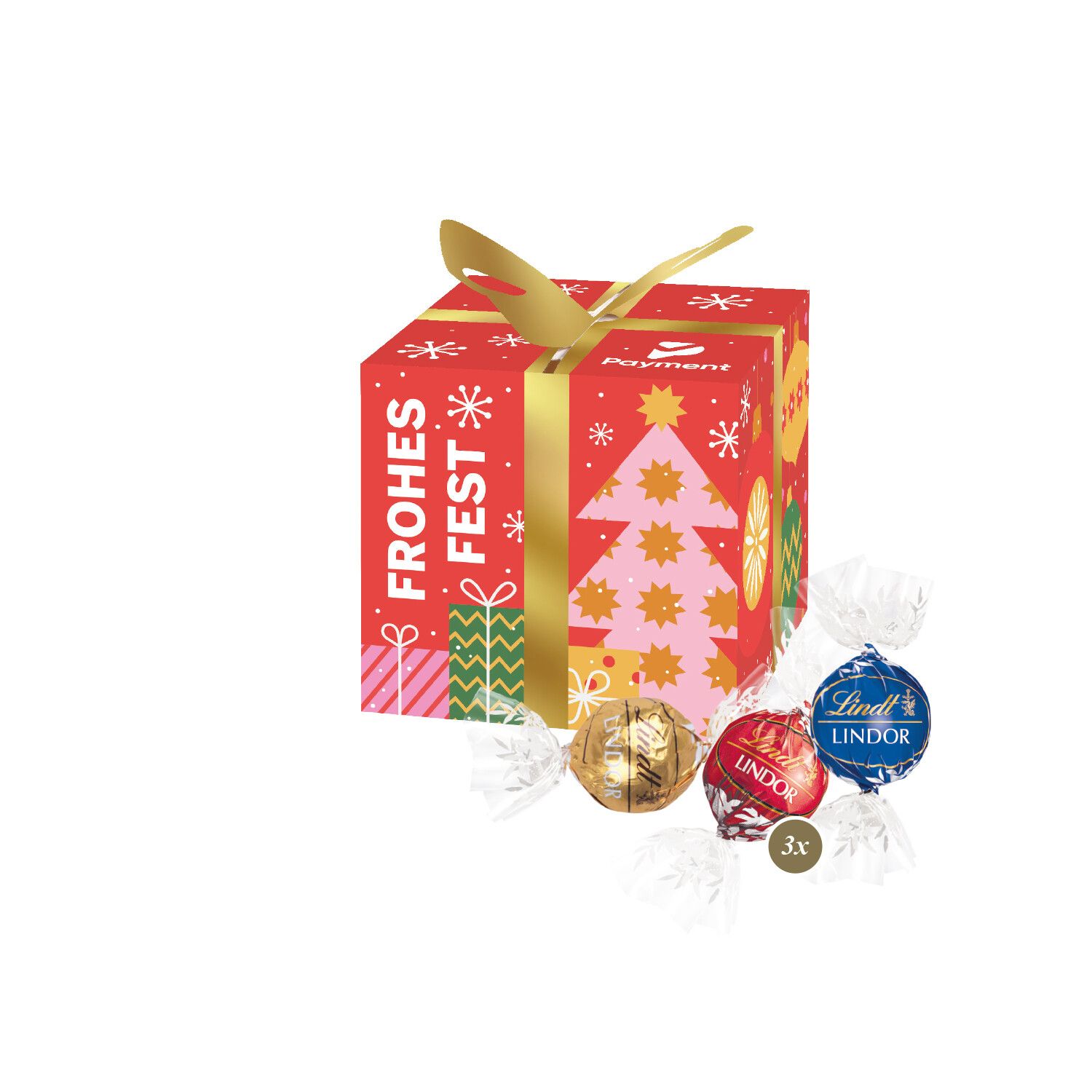 Präsent "Feine Bescherung" mit Lindor Pralinés-901