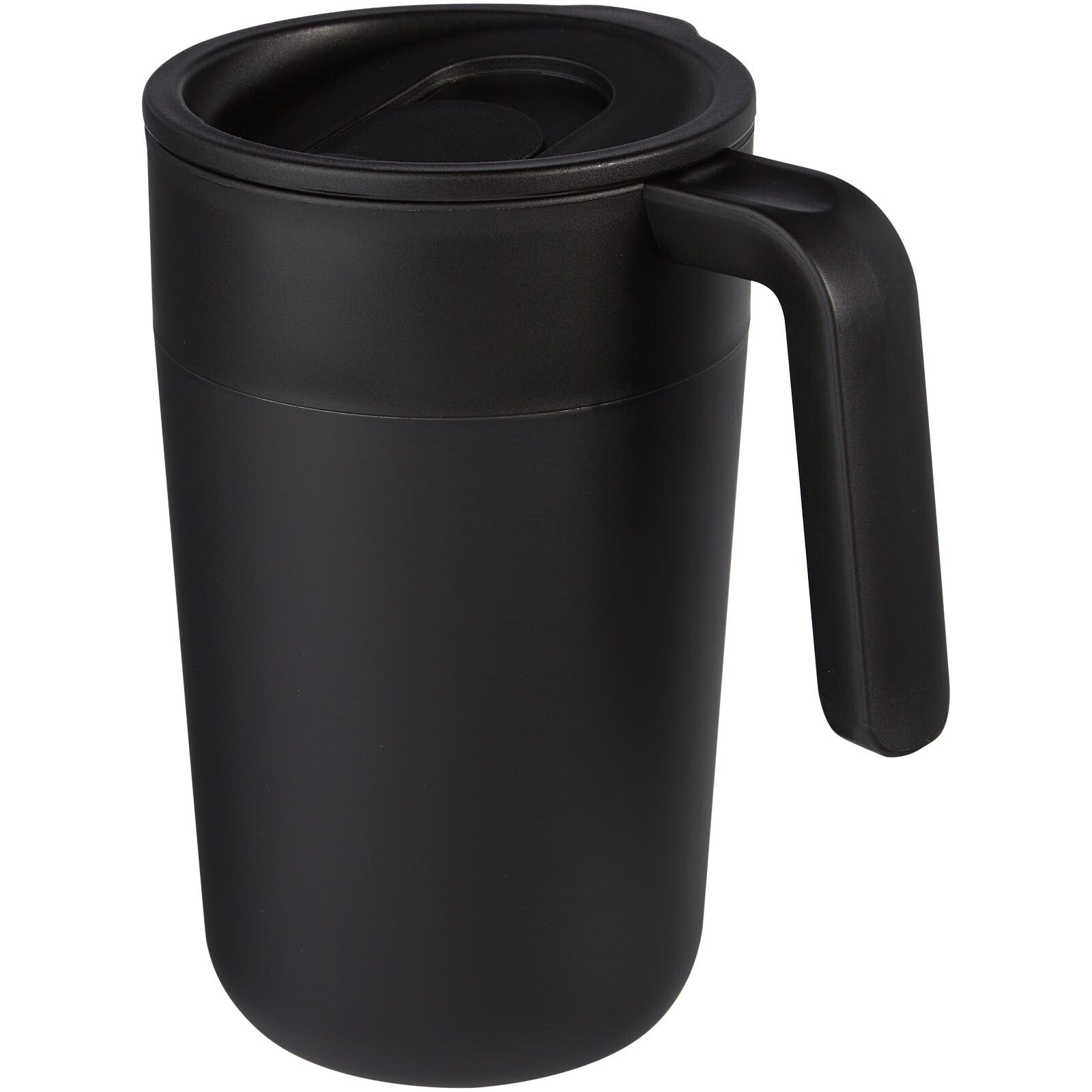 Nordia 400 ml doppelwandiger Becher aus Recyclingmaterial - schwarz-482