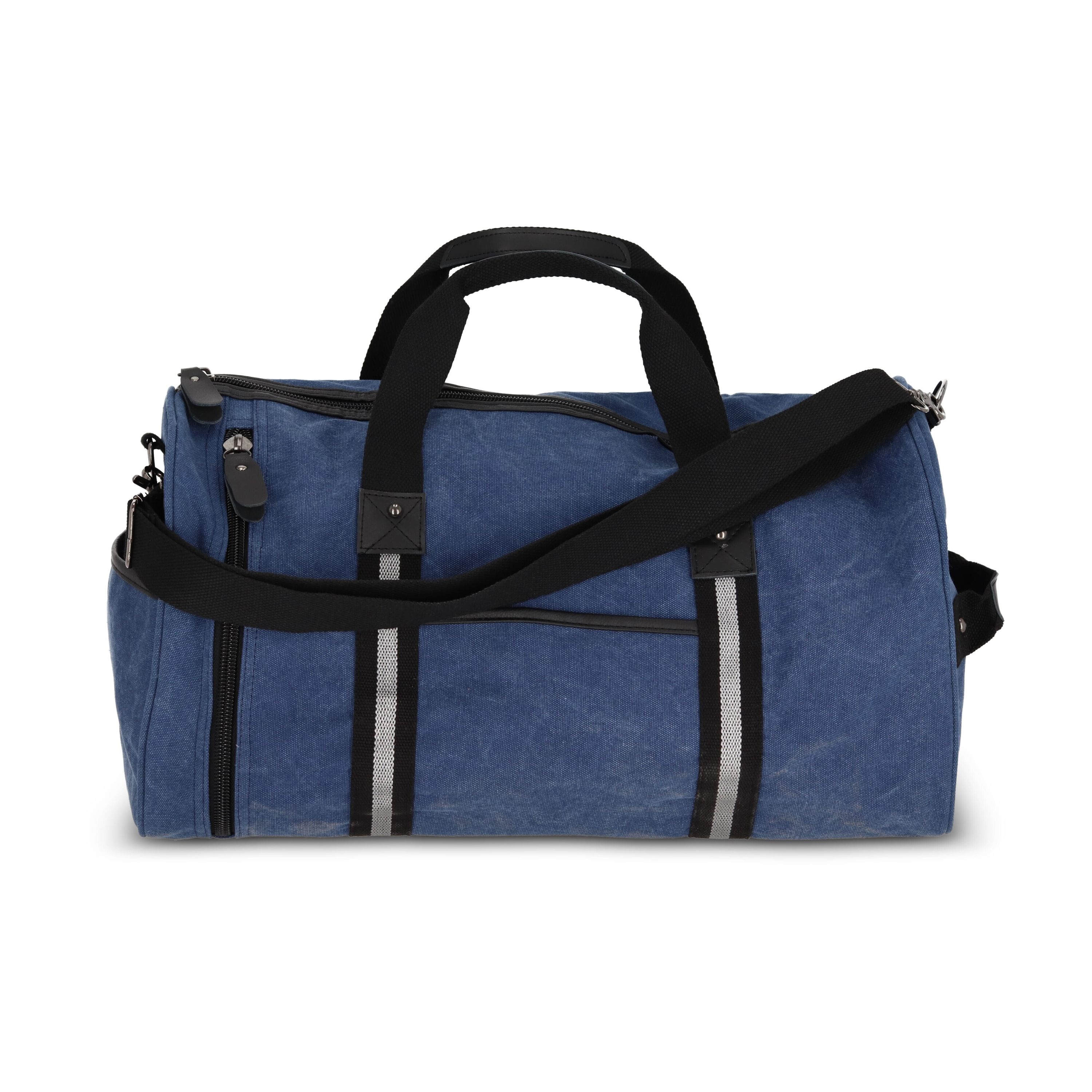Seesack aus recyceltem Baumwoll-Canvas Harper - dunkelblau-278