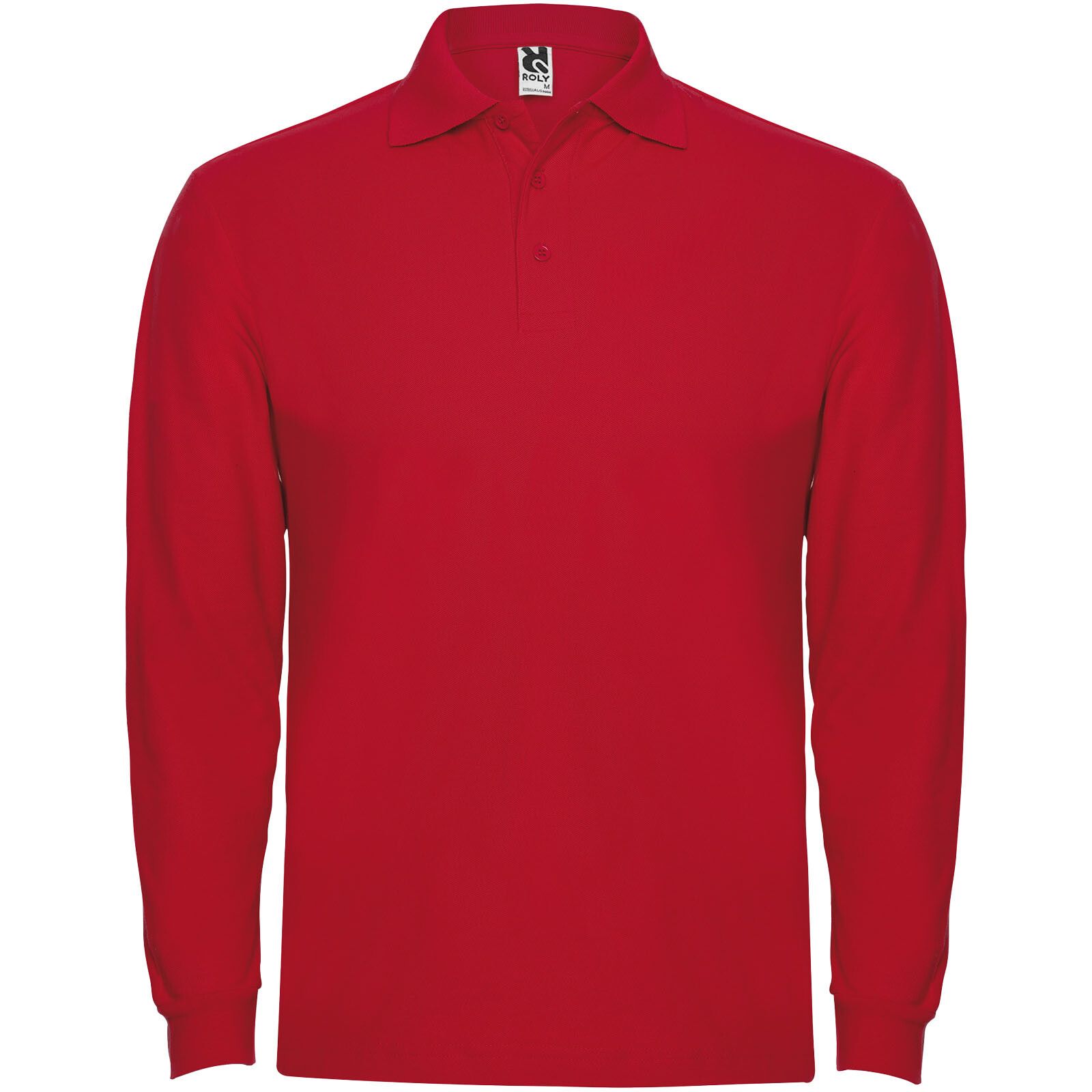 Estrella Langarm Poloshirt für Herren - rot - S-520