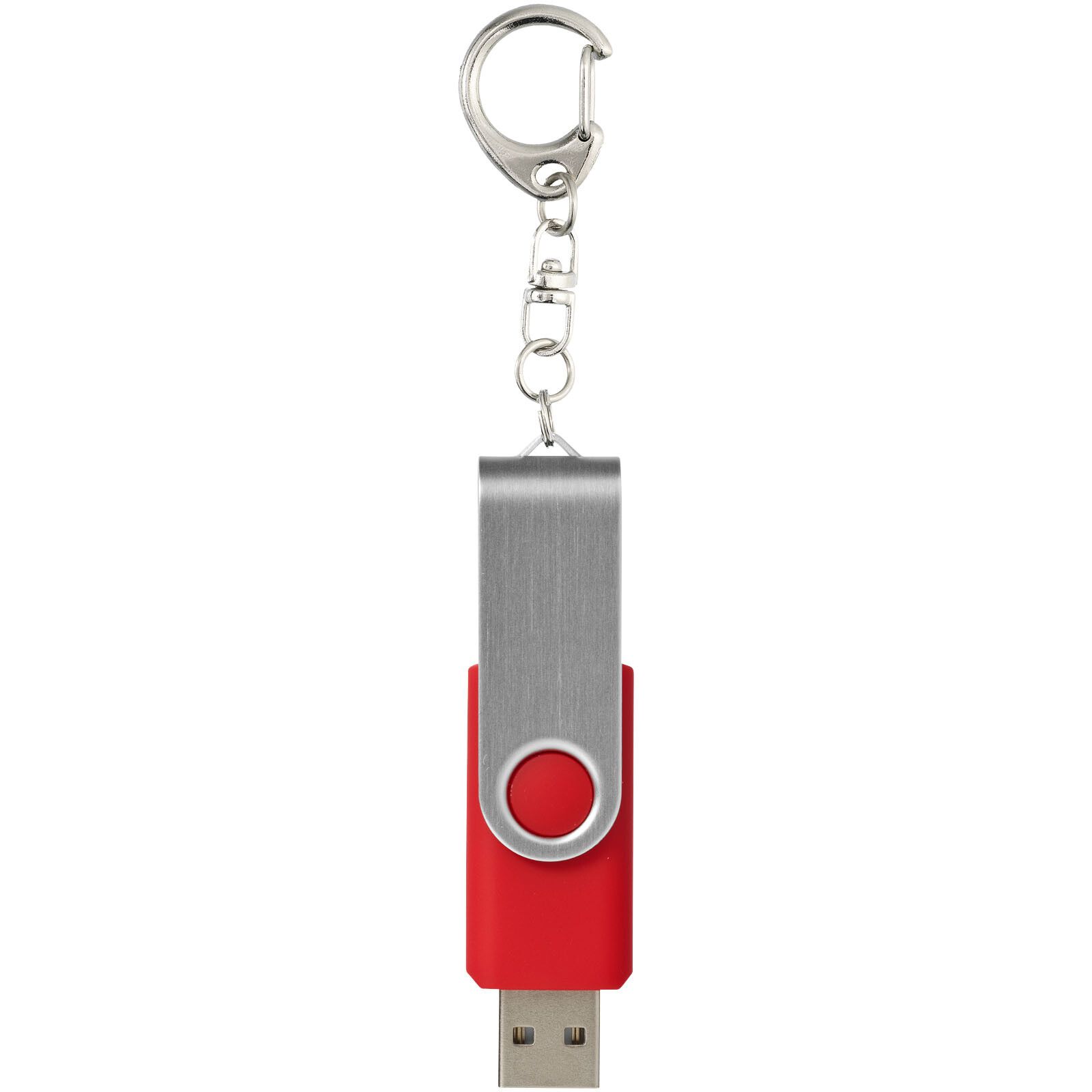 Twister mit Schlüsselanhänger USB-Stick - mittelrot - 4 GB-566
