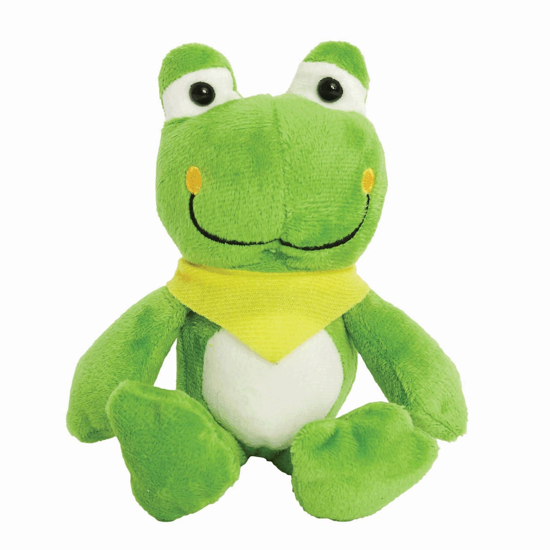 Plüsch-Frosch BERND - gelb - grün-395