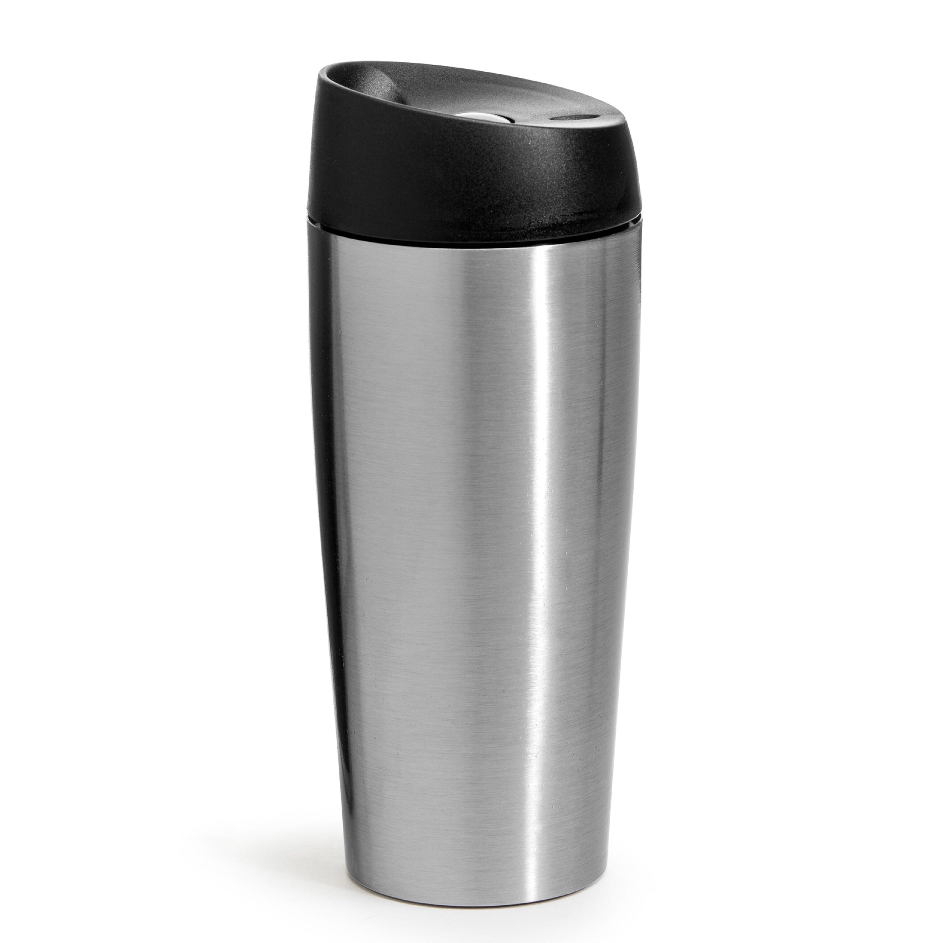 Sagaform Loke Reisebecher Groß 400ml - silber-417
