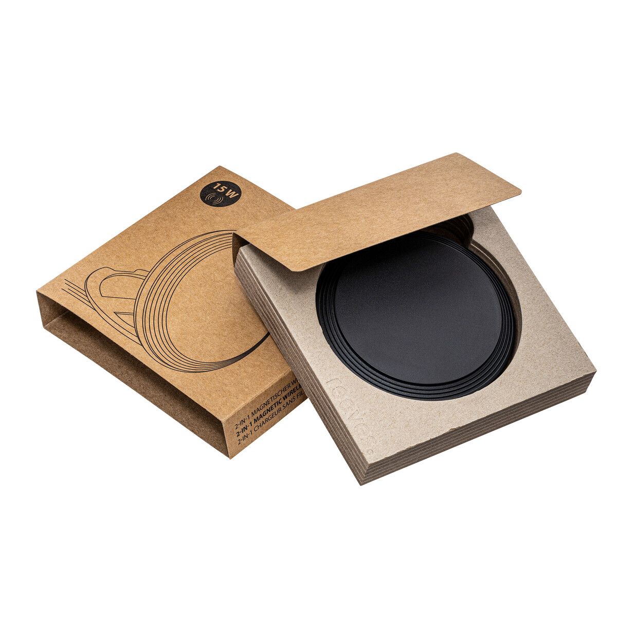 2-in-1 Magnetischer Wireless Charger CONVERTICS CHARGE - schwarz-675