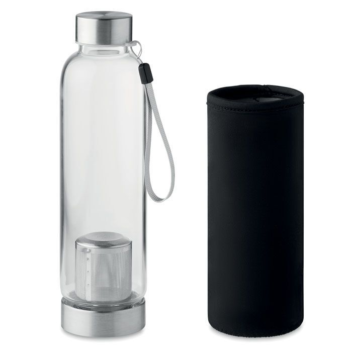 Einwandige Trinkflasche 500 ml UTAH TEA - schwarz-905