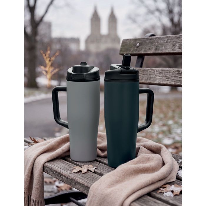 Doppelwandiger Becher 900ml ATLANTA - grau-657