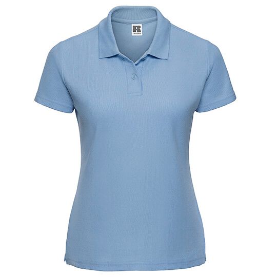 Ladies' Classic Polycotton Polo - sky - XL-4