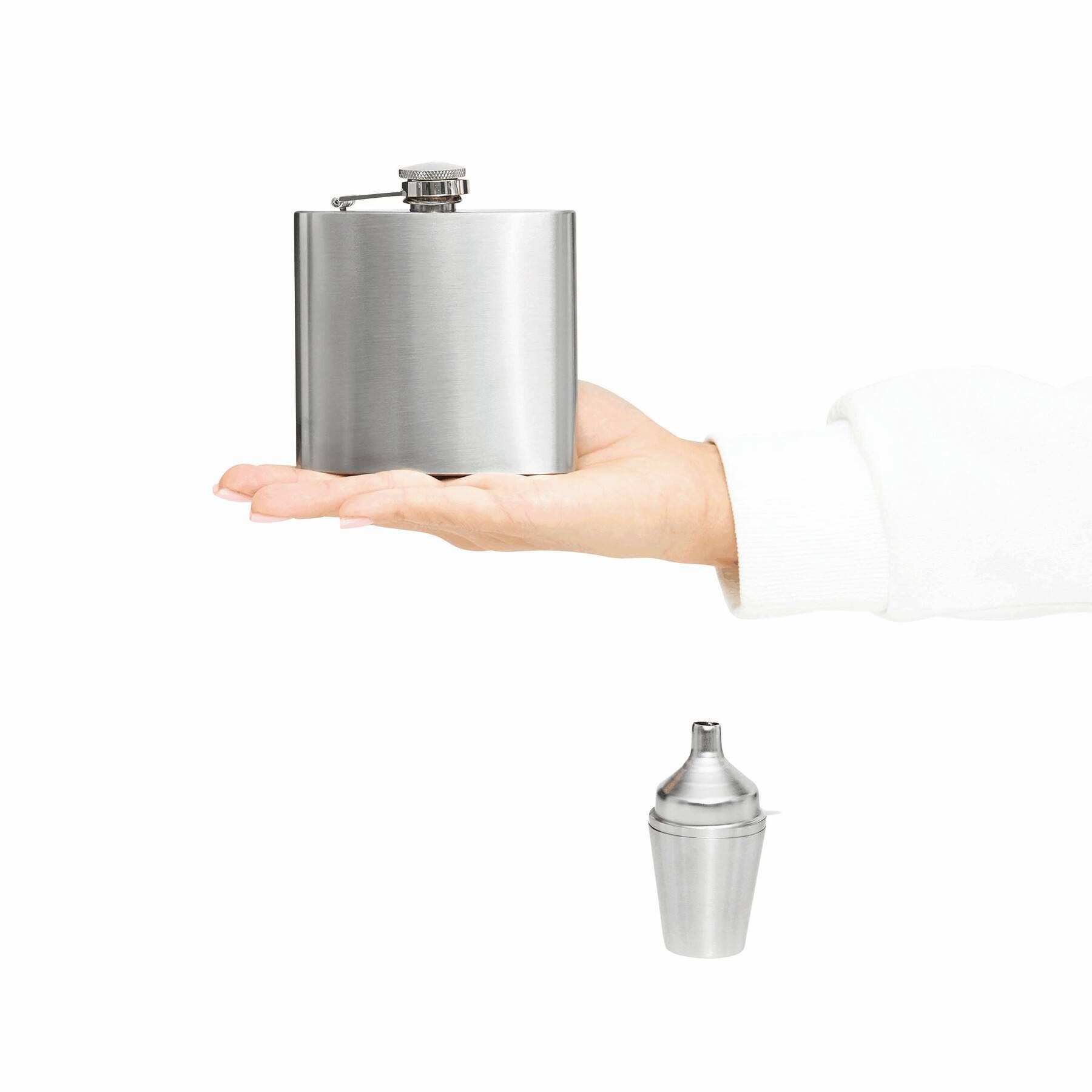 Doppelwandiges Gläser-Set DRINK LINK L - silber-120