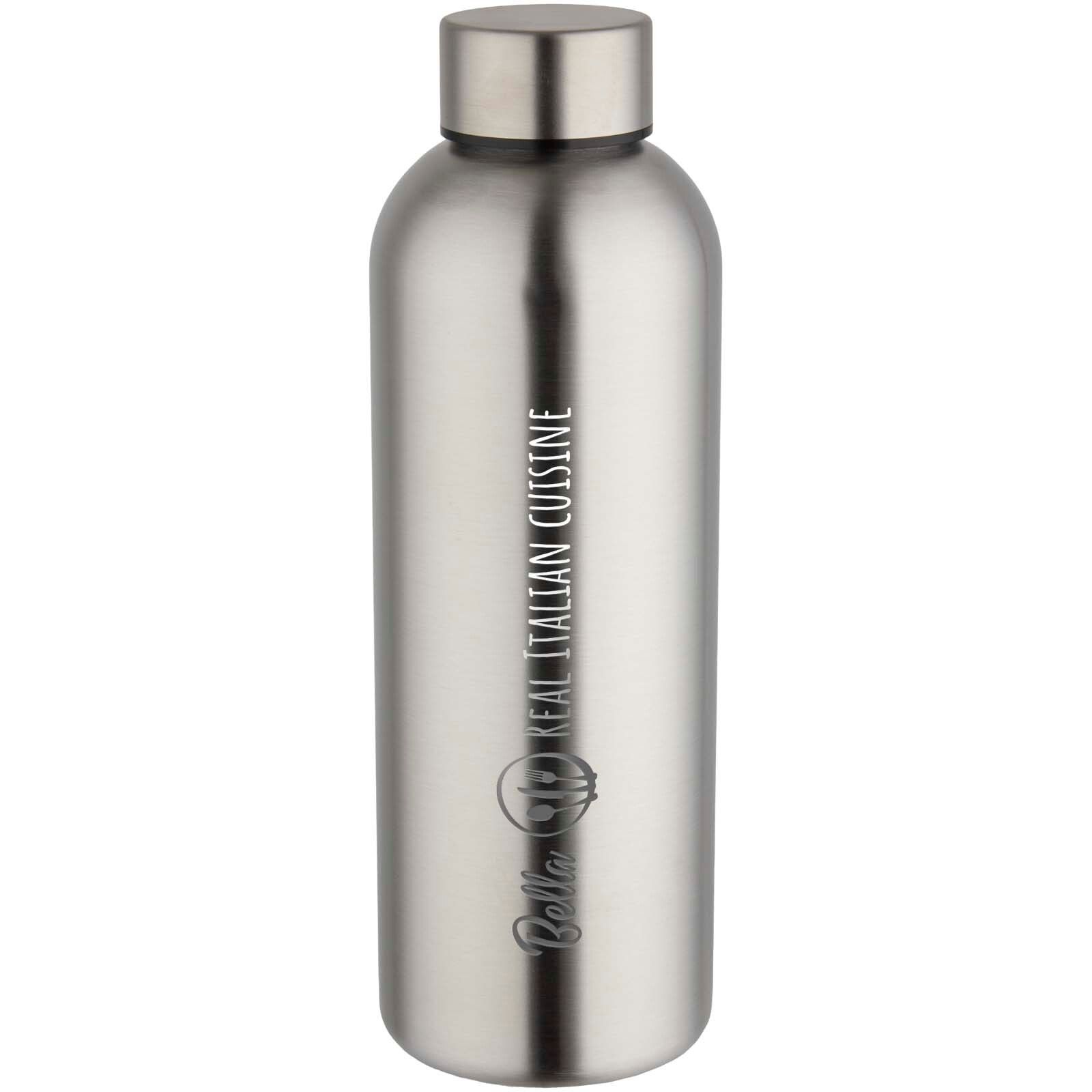 Spring 750 ml RCS-zertifizierte einwandige Trinkflasche aus recyceltem Edelstahl - edelstahl grau-662