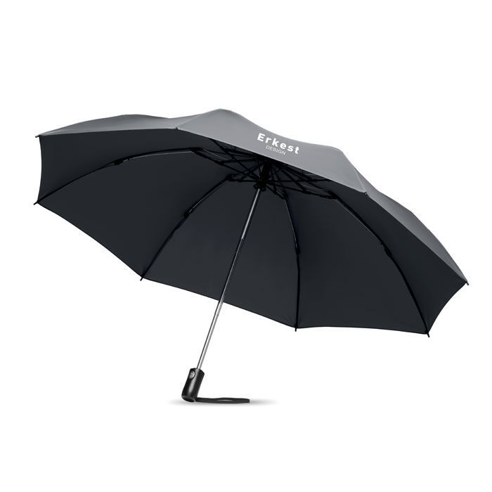 Reversibler Regenschirm DUNDEE FOLDABLE - grau-645