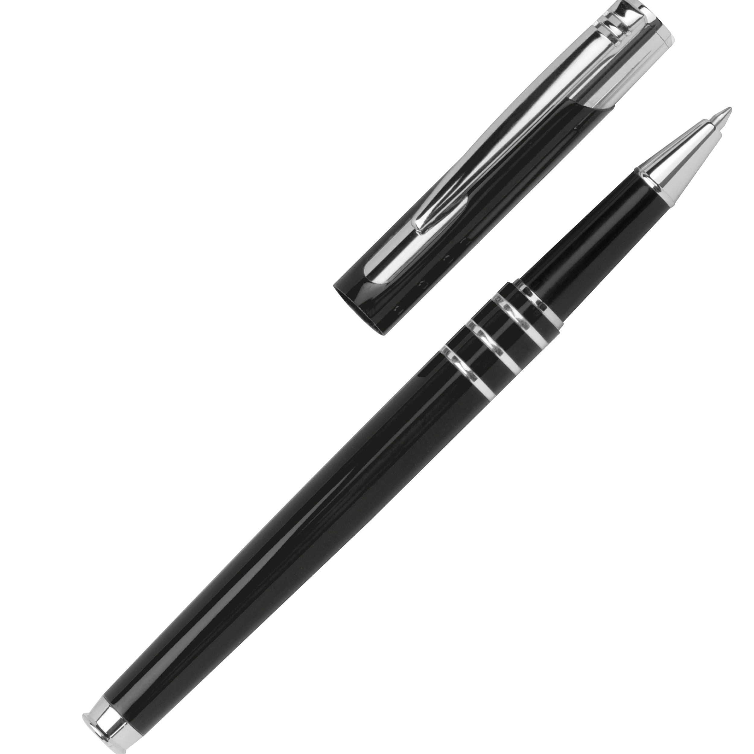 Schreibset bestehend aus einem Kugelschreiber und einem Rollerball - schwarz-15
