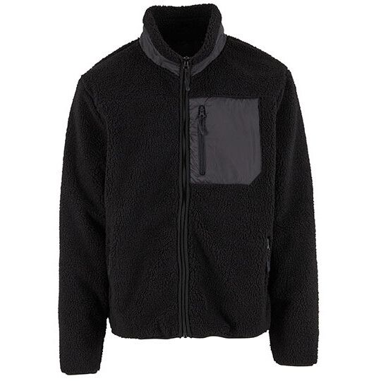 Bonded Sherpa Jacket - black-25