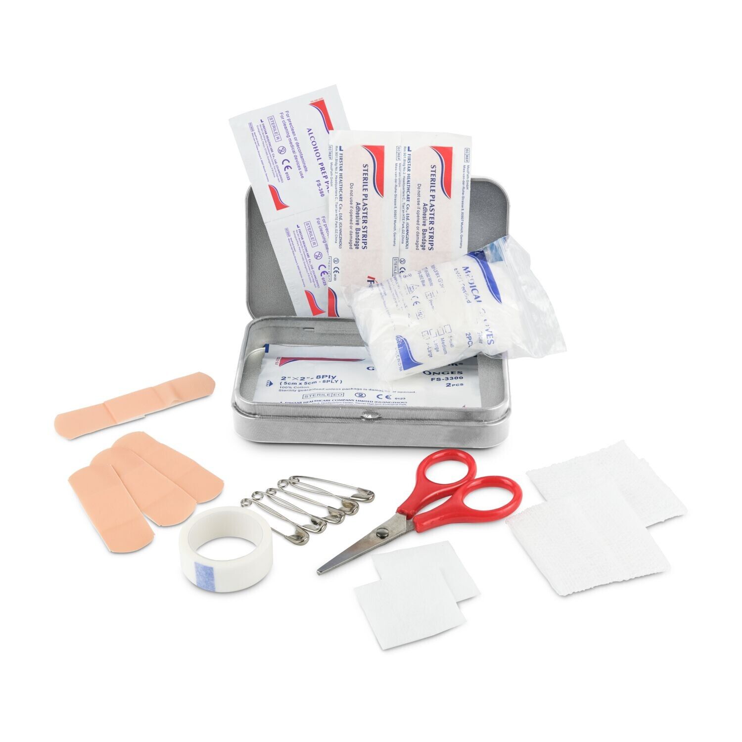 First Aid Box Compact, 27-teilig in Metalldose-818