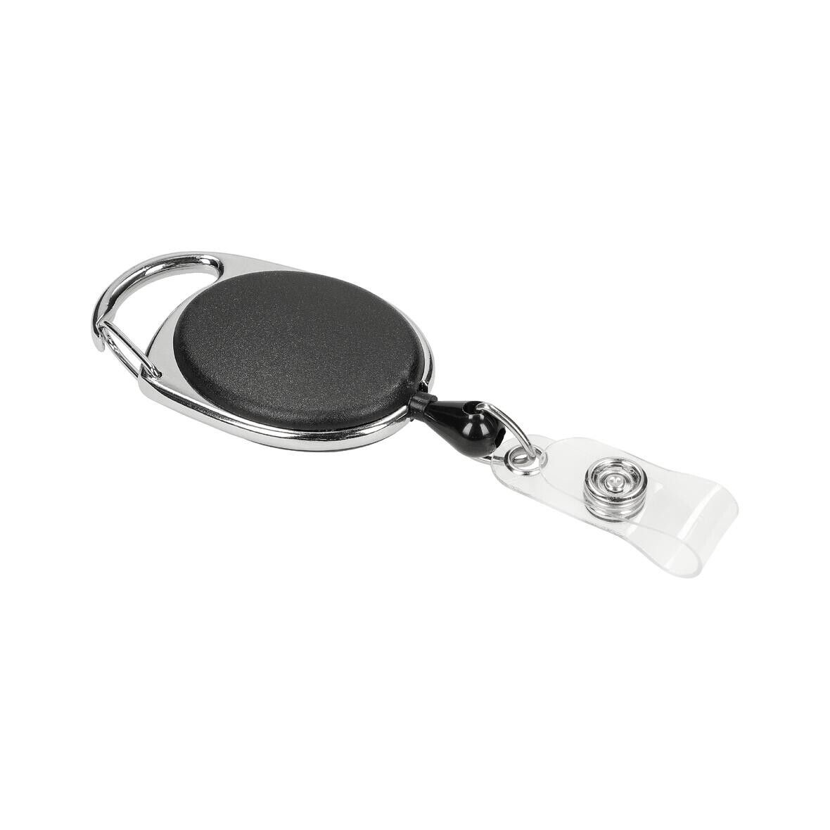 Ausweishalter Badge - schwarz - silber-530