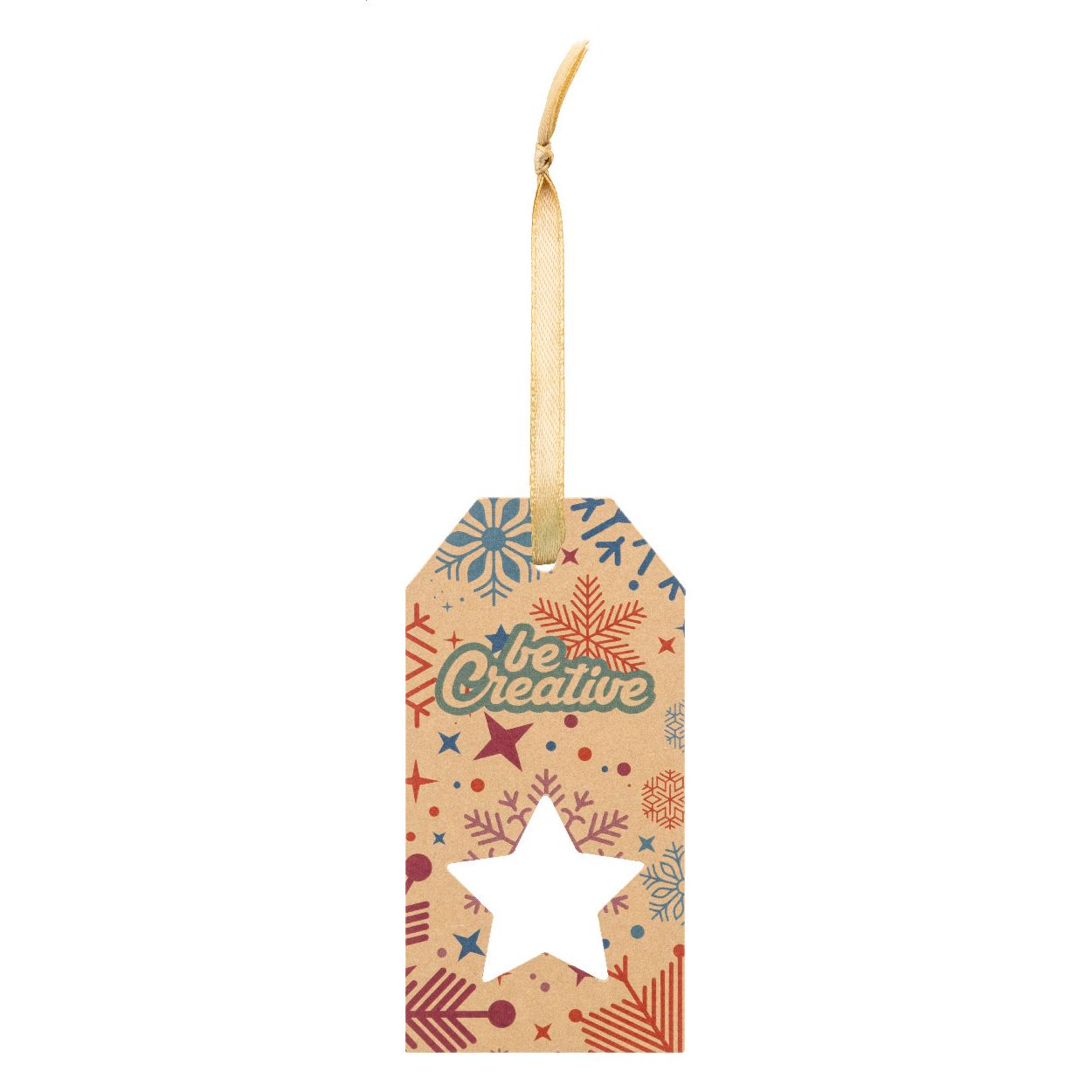 PrinTag Plus Eco Geschenkanhänger, Stern - weiß-199