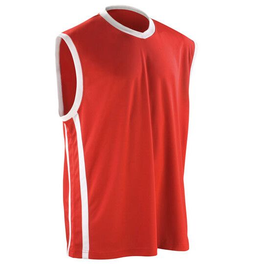 Men´s Basketball Quick Dry Top - royal - white-744