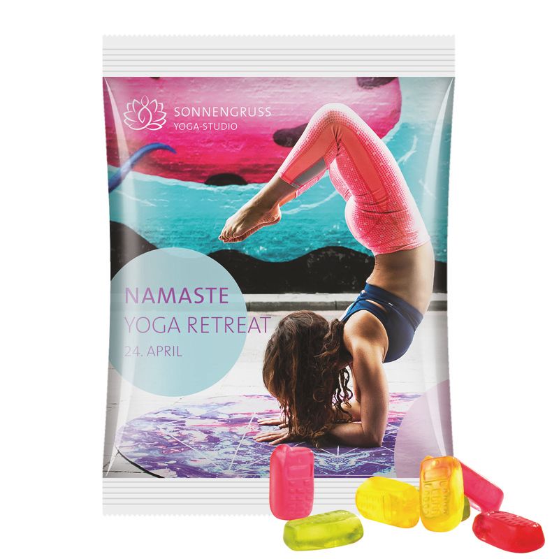 Maxitüte, Folie weiß, Trolli Fruchtgummi Handy-110