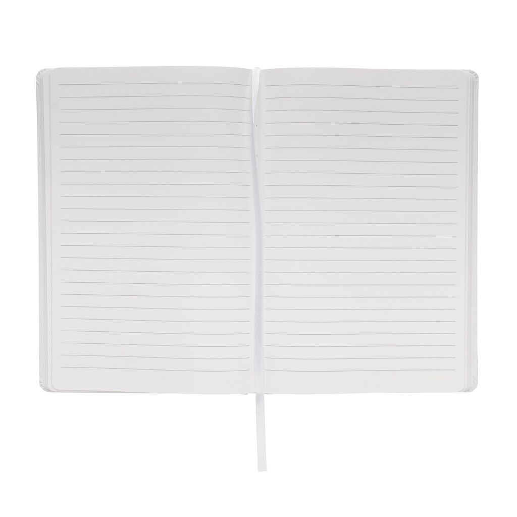 A5 Impact Steinpaper Hardcover Notizbuch - weiß-128