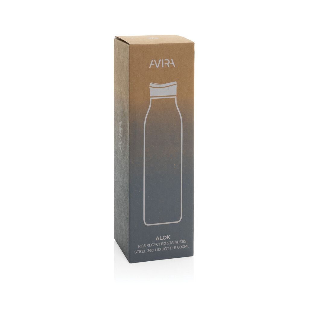 Avira Alok 360 Klick-Wasserflasche aus RCS rec. Stahl, 600ml - schwarz-133