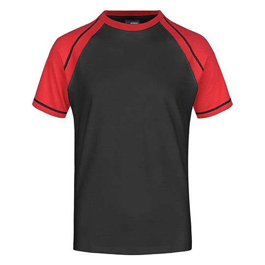 black - red