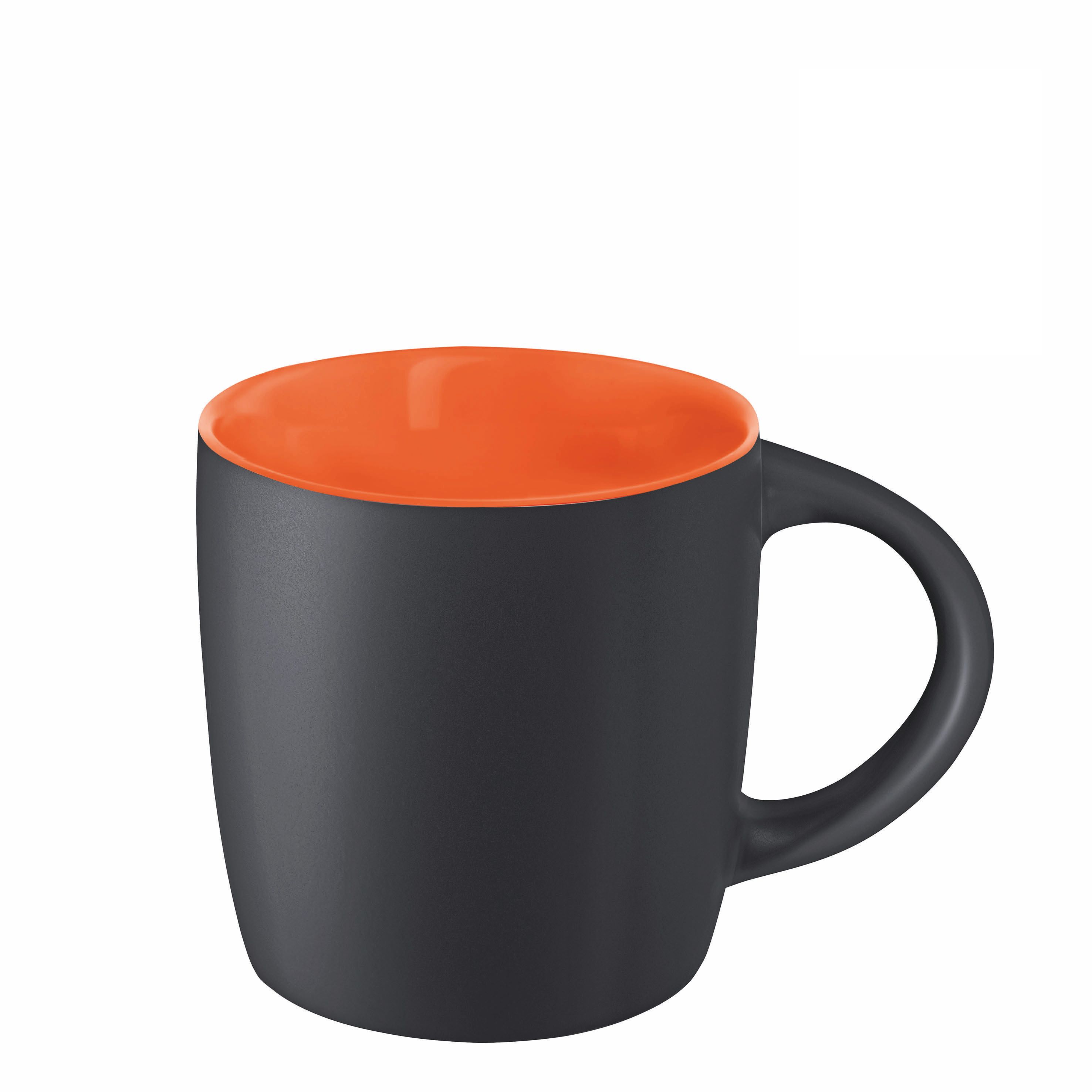 Ennia Black Inside Steinzeugtasse 250 ml - orange-784