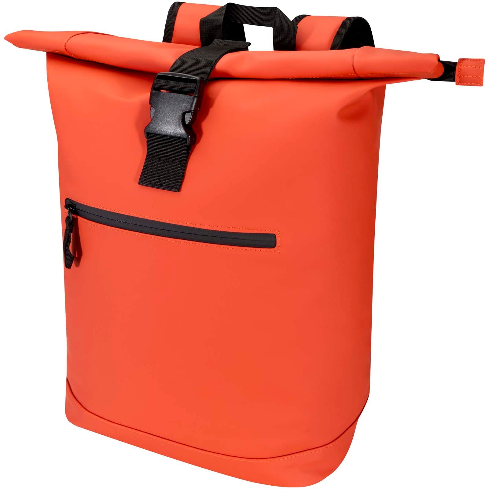 Resi Plus 15" GRS-recycelter Rolltop Rucksack 18 L  - ziegelstein-140