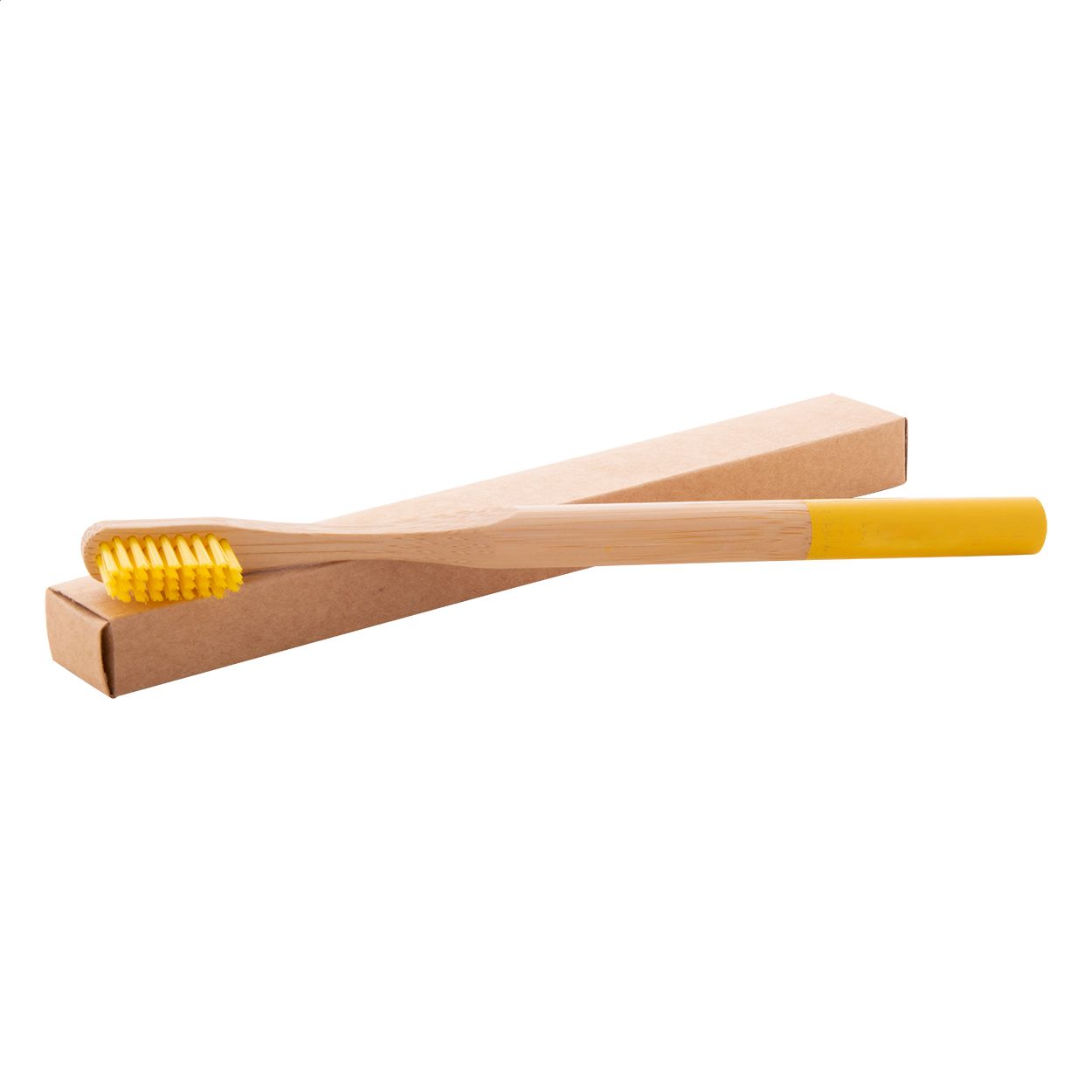 ColoBoo Bambus-Zahnbürste - gelb - natur-49