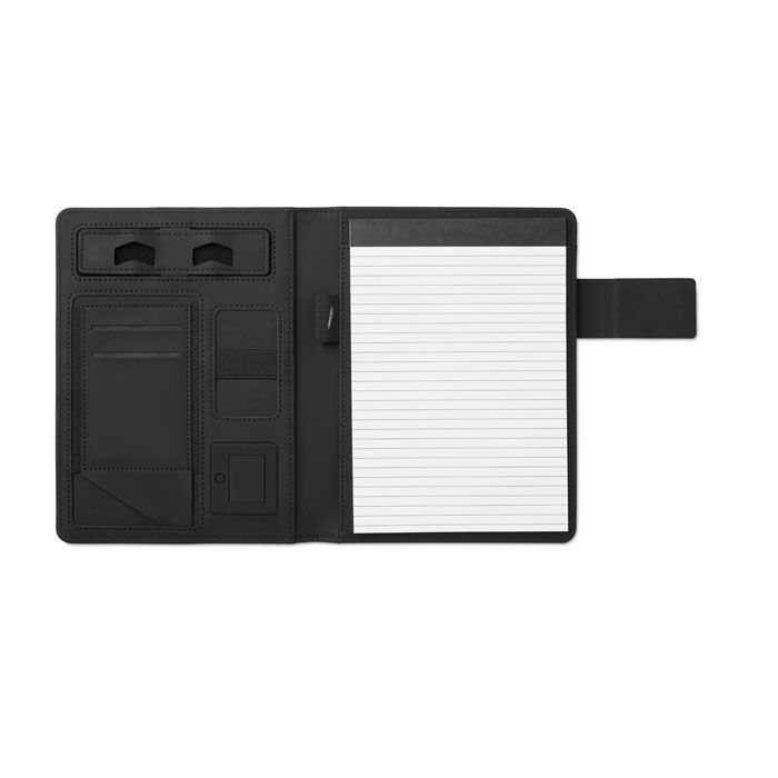 DIN A5 Portfolio & Powerbank POWERNOTY - schwarz-954