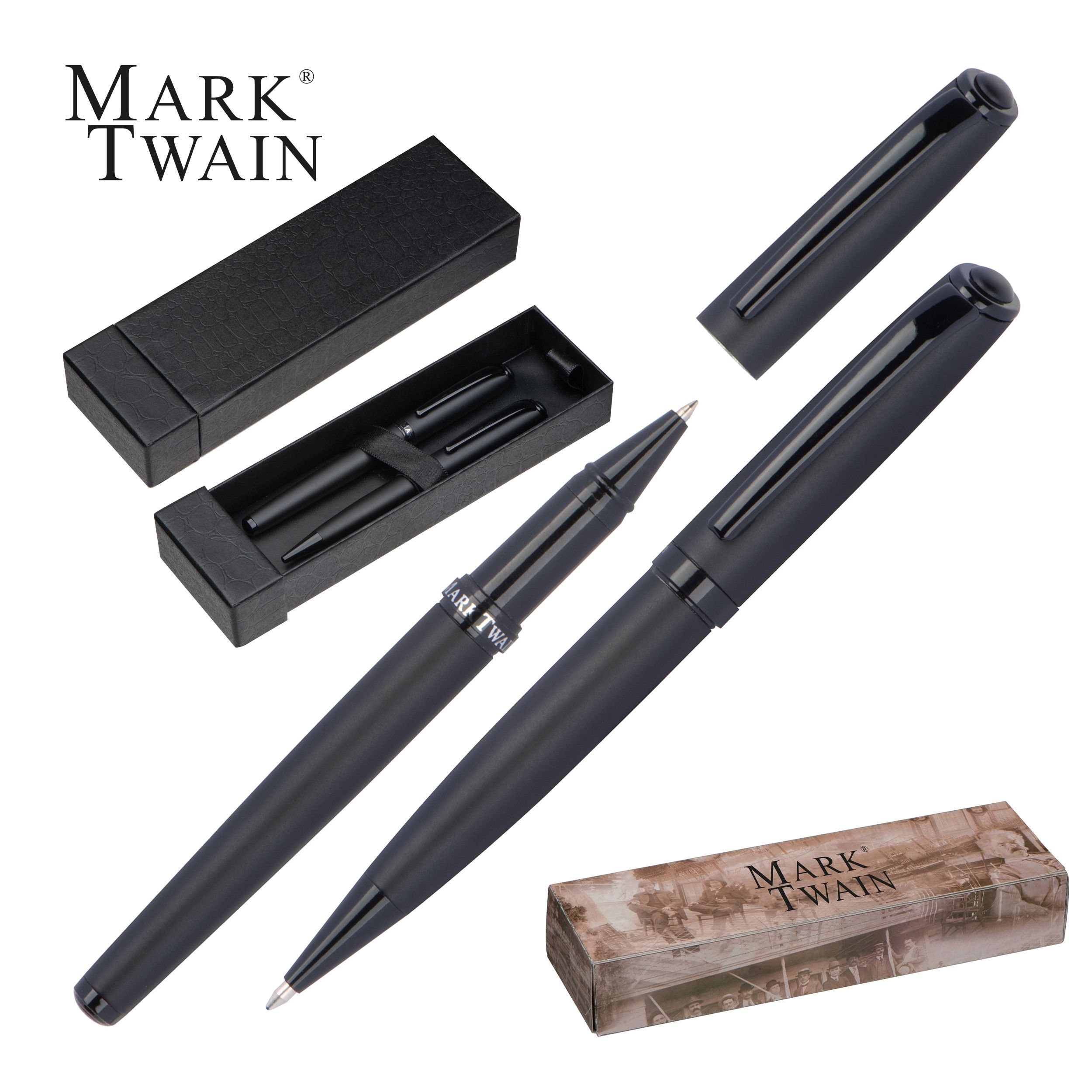 Mark Twain Schreibset - schwarz-411