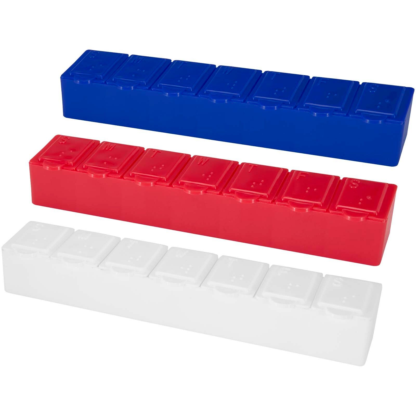 Dose 7 Tage Tabletten Box - weiss-333