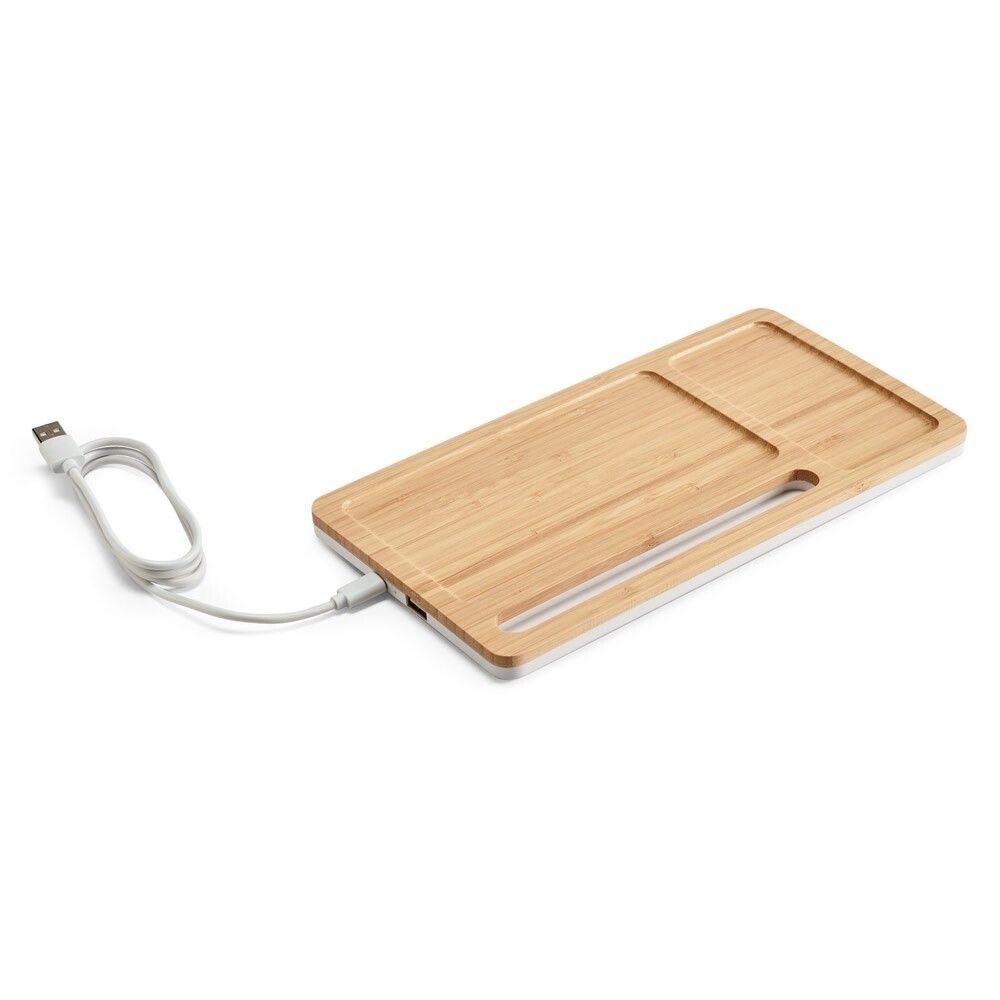 MOTT Schreibtisch-Organizer mit 15W Ladegerät aus Bambus/ABS - natur-263