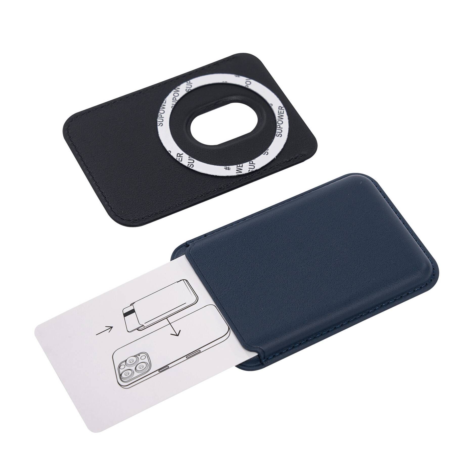 Magnetischer Smartphone-Kartenhalter NIKKEI - blau-796