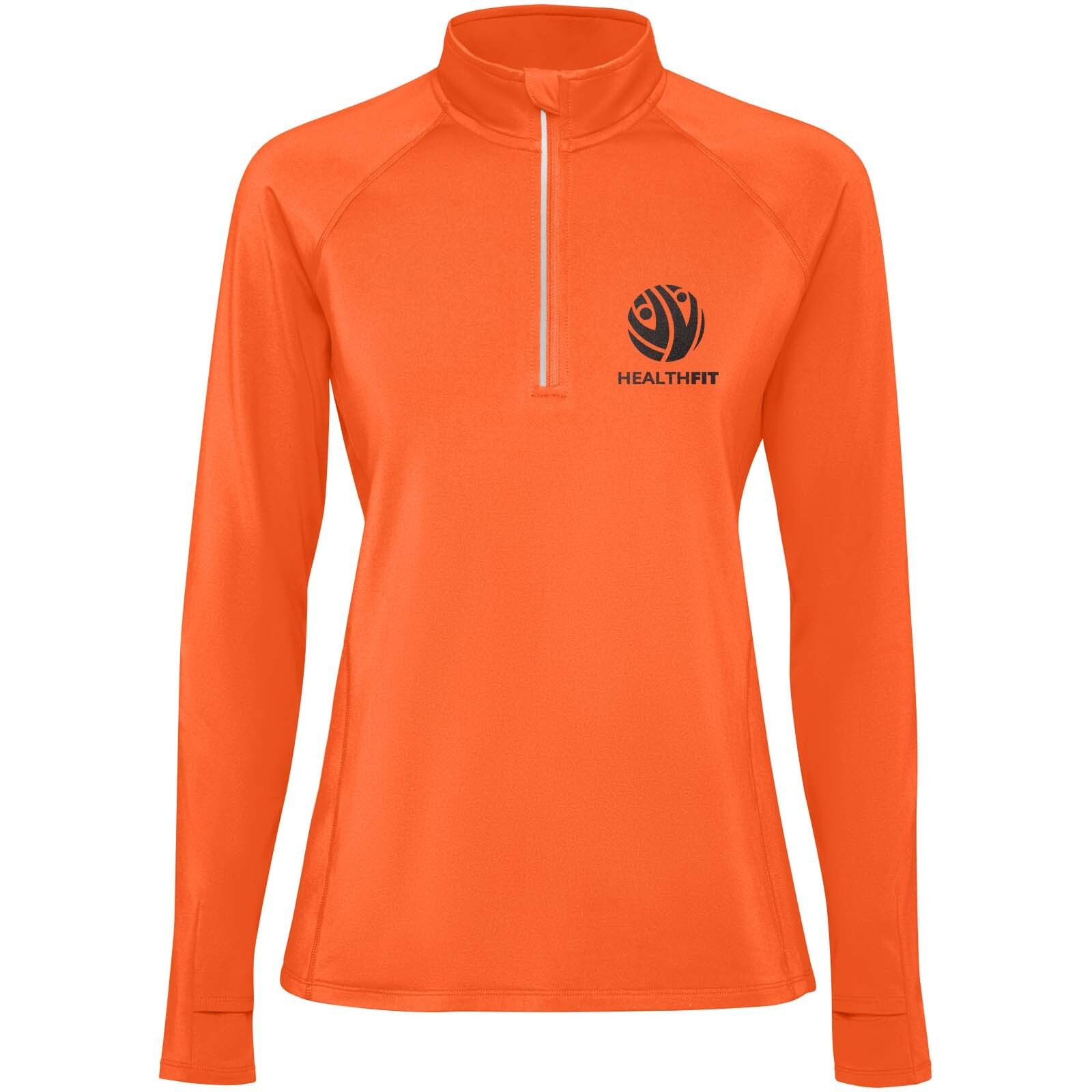 Estambul Half-Zip Sweatshirt für Damen - feuerorange - XL-161