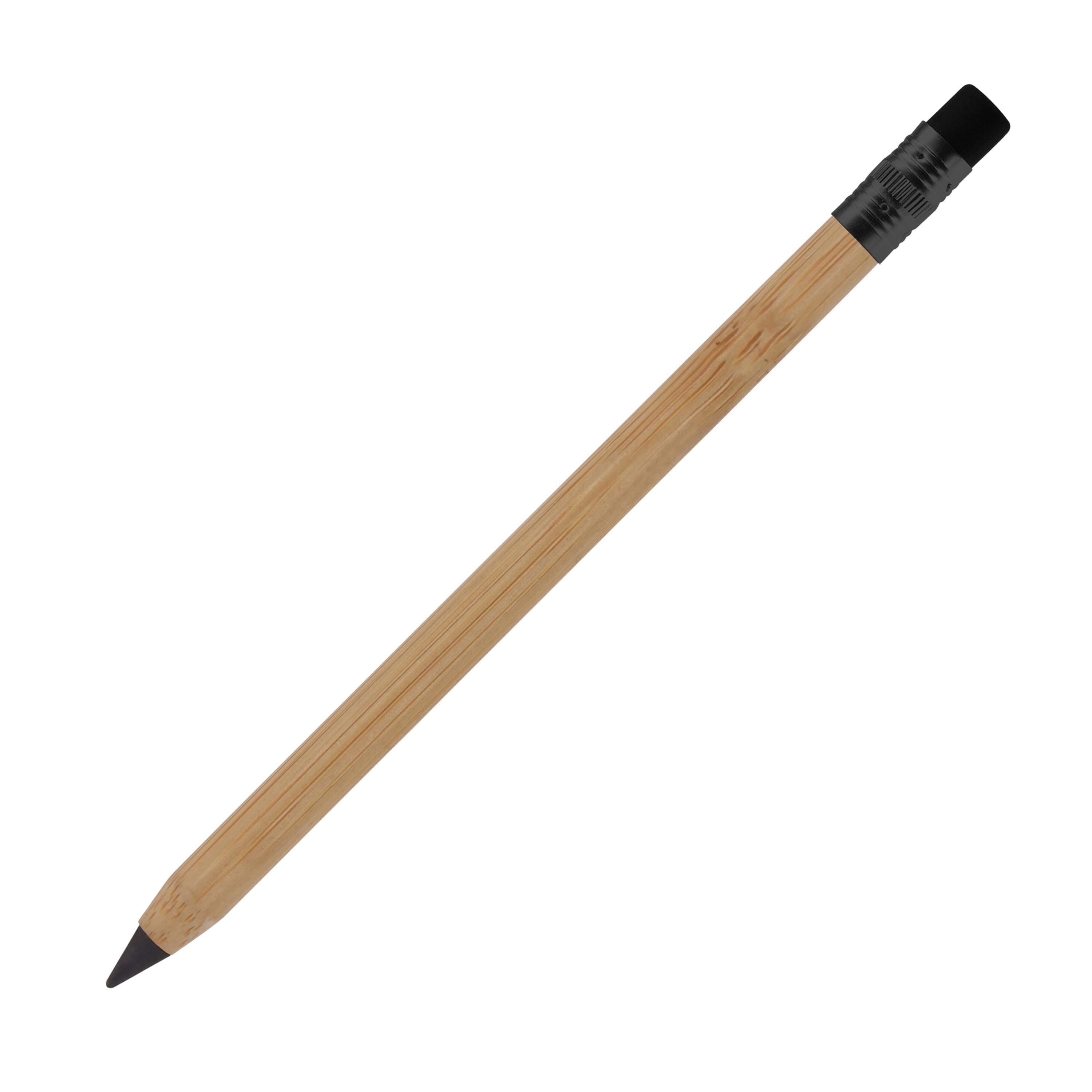 Nachhaltiger, langlebiger Bleistift mit Radiergummi - holz-486