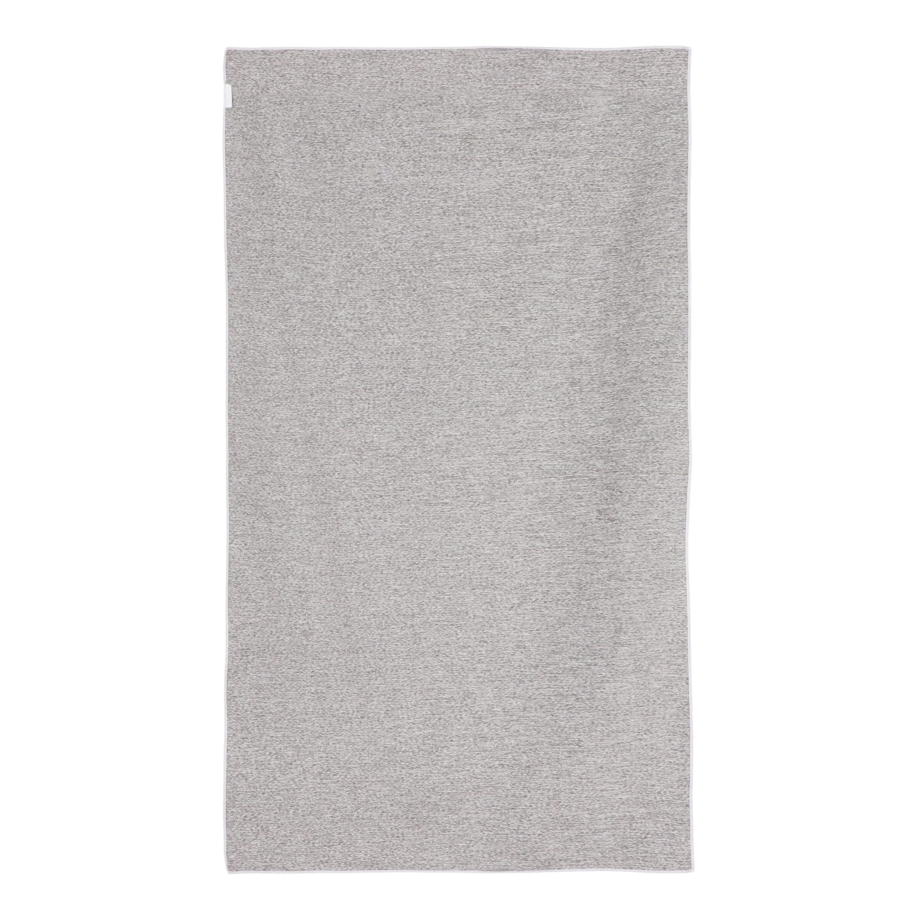 Schnelltrocknendes Handtuch R-PET 100 x 180 cm Sublimation - weiss  -  grau-875